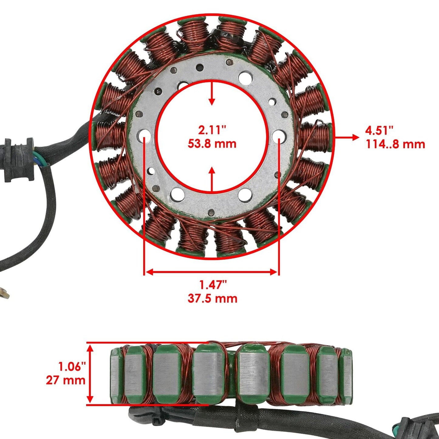 Stator for Honda TRX680FA TRX 680Fa TRX680FGA Rincon 680 2006-2014 Magneto