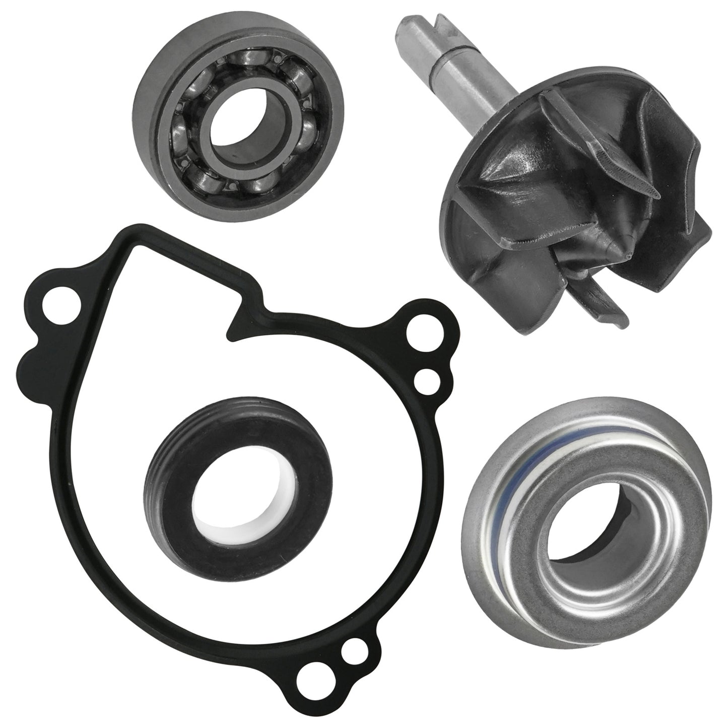 3B4-12450-00-00 Water Pump Impeller And Seal W/Bearing And Gasket For Yamaha