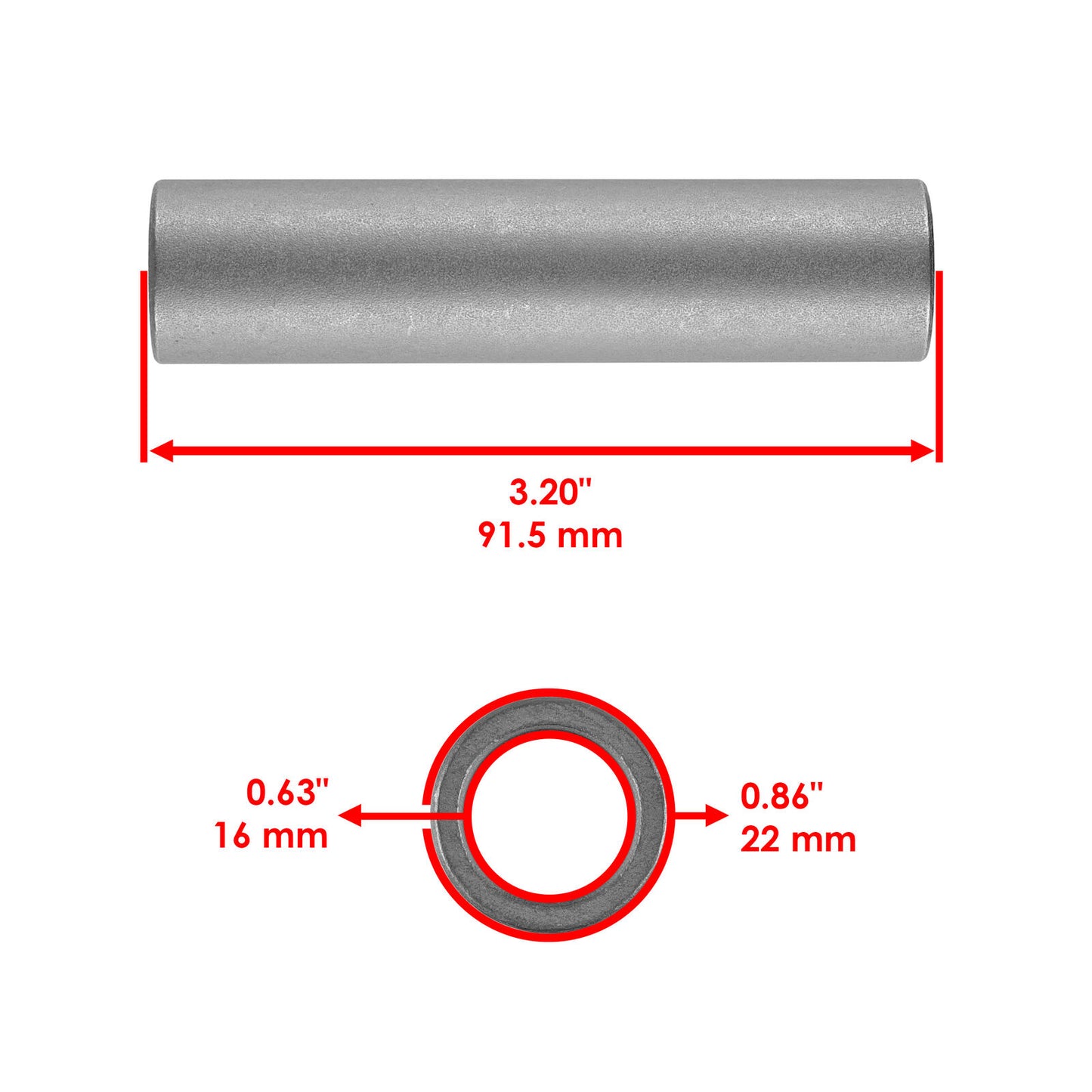 Caltric 90387-16027-00 2XJ-22124-00-00 Rear Swing Arm Bushing Kit For Yamaha