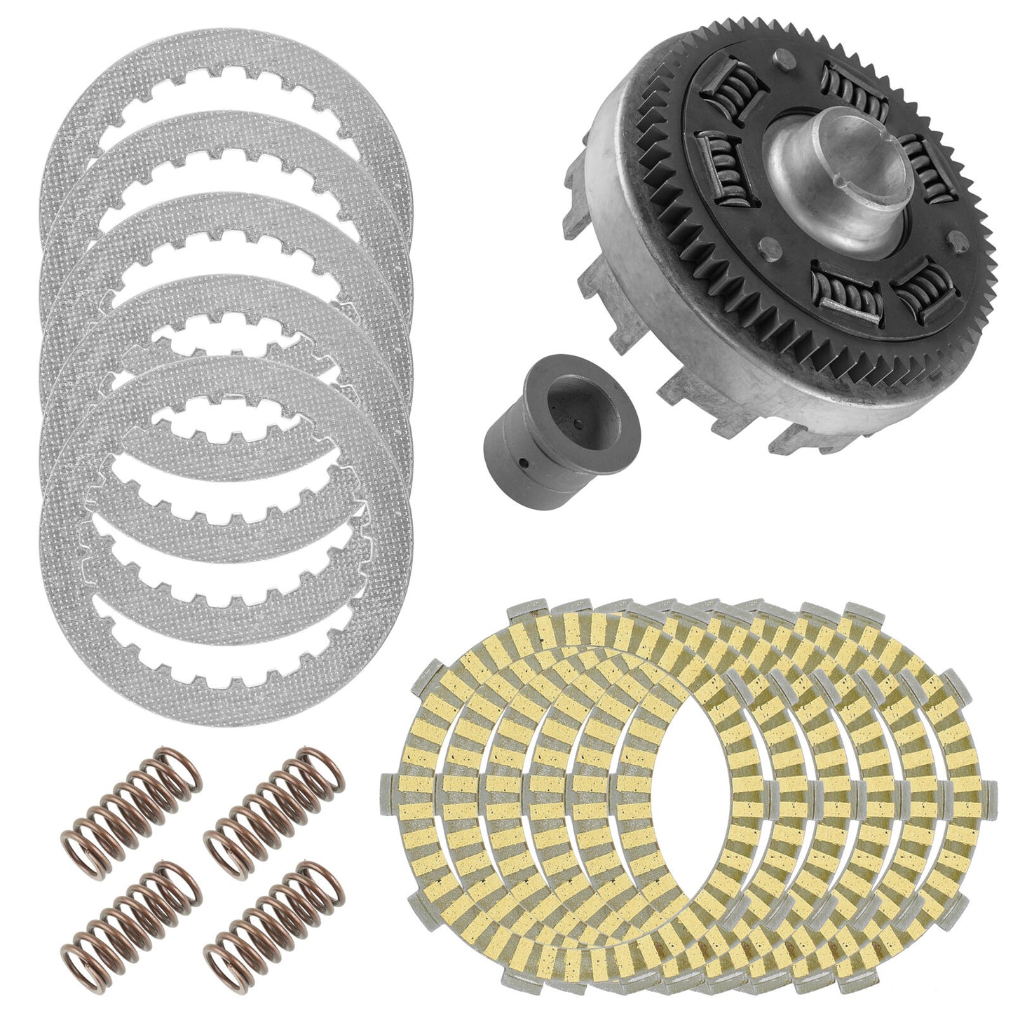 Clutch Outer Basket and Plates Kit for Honda Rancher 420 TRX420TM TM1 2009-2023