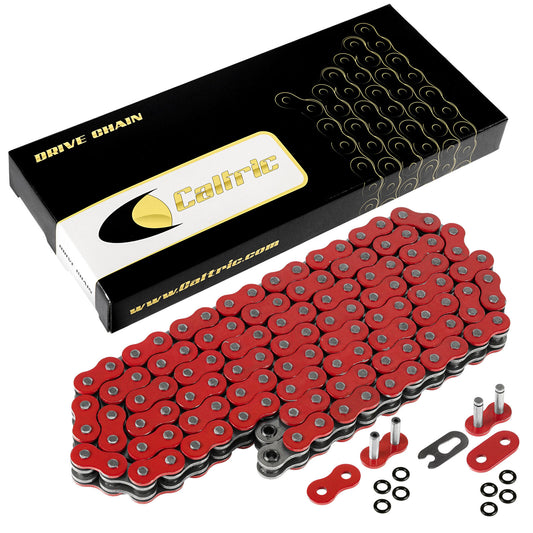 520 X 120 Links Motorcycle Atv Red O-Ring Drive Chain 520-Pitch 120-Links