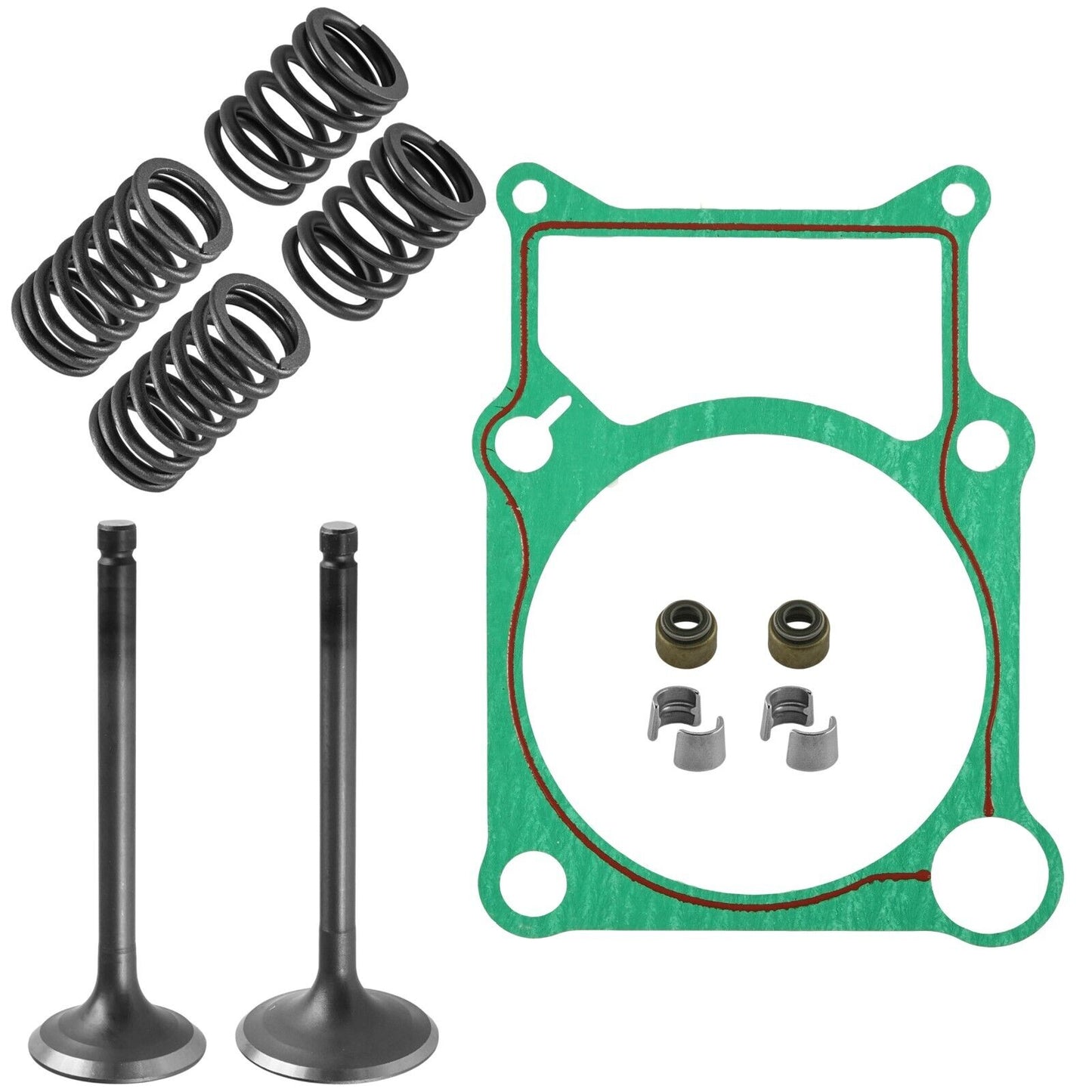 Intake/Exhaust Valve Kits W/Gasket For Yamaha Bruin 350 YFM350 2x4 4x4 2004-2006