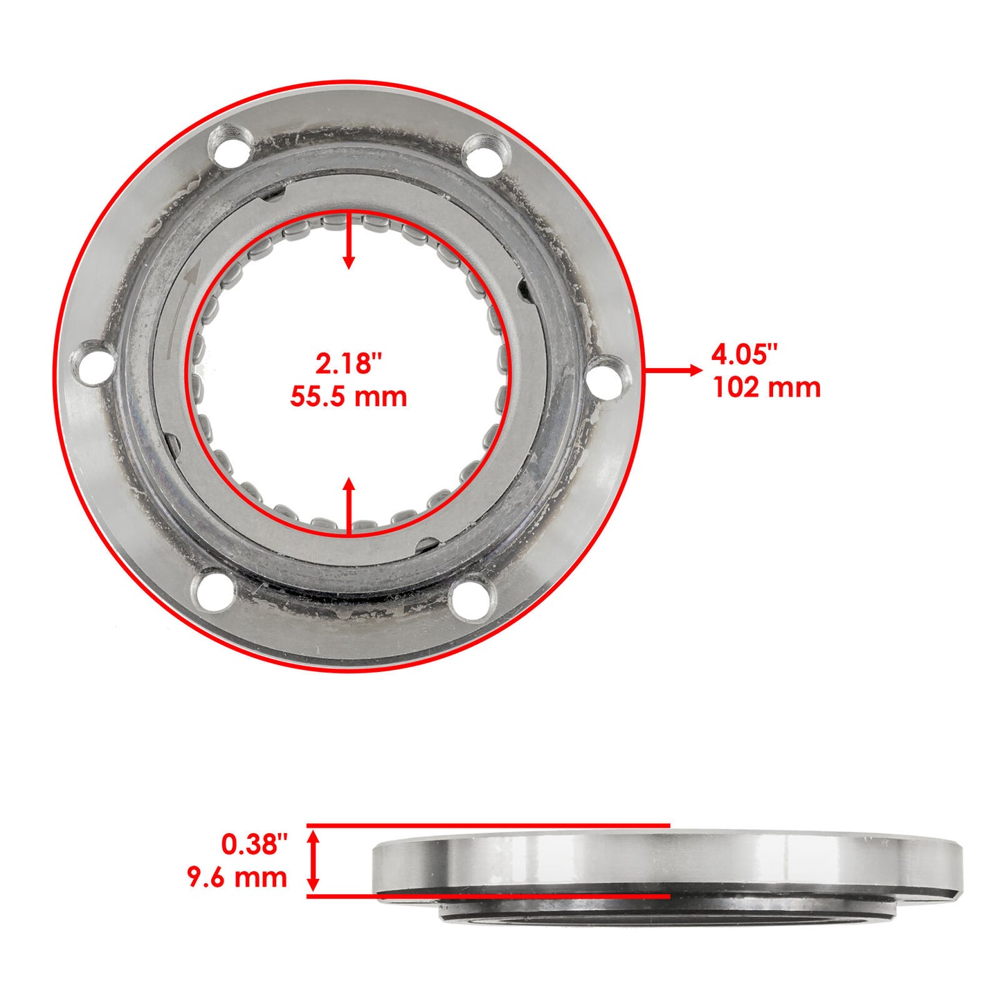 Starter Clutch Gear Idler One-Way Sprag for Yamaha Wolverine 450 YFM450 06-2010