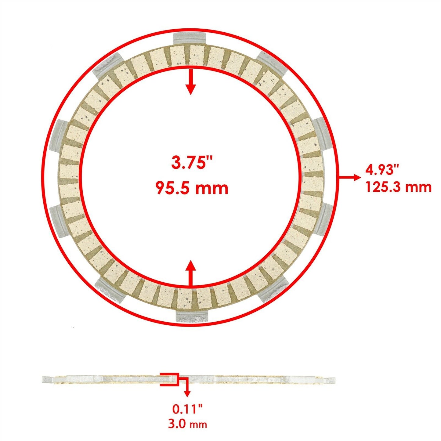 Clutch Friction Steel Plates Boss Hub Gear Gasket for Yamaha YZ85 2002 2003-2021