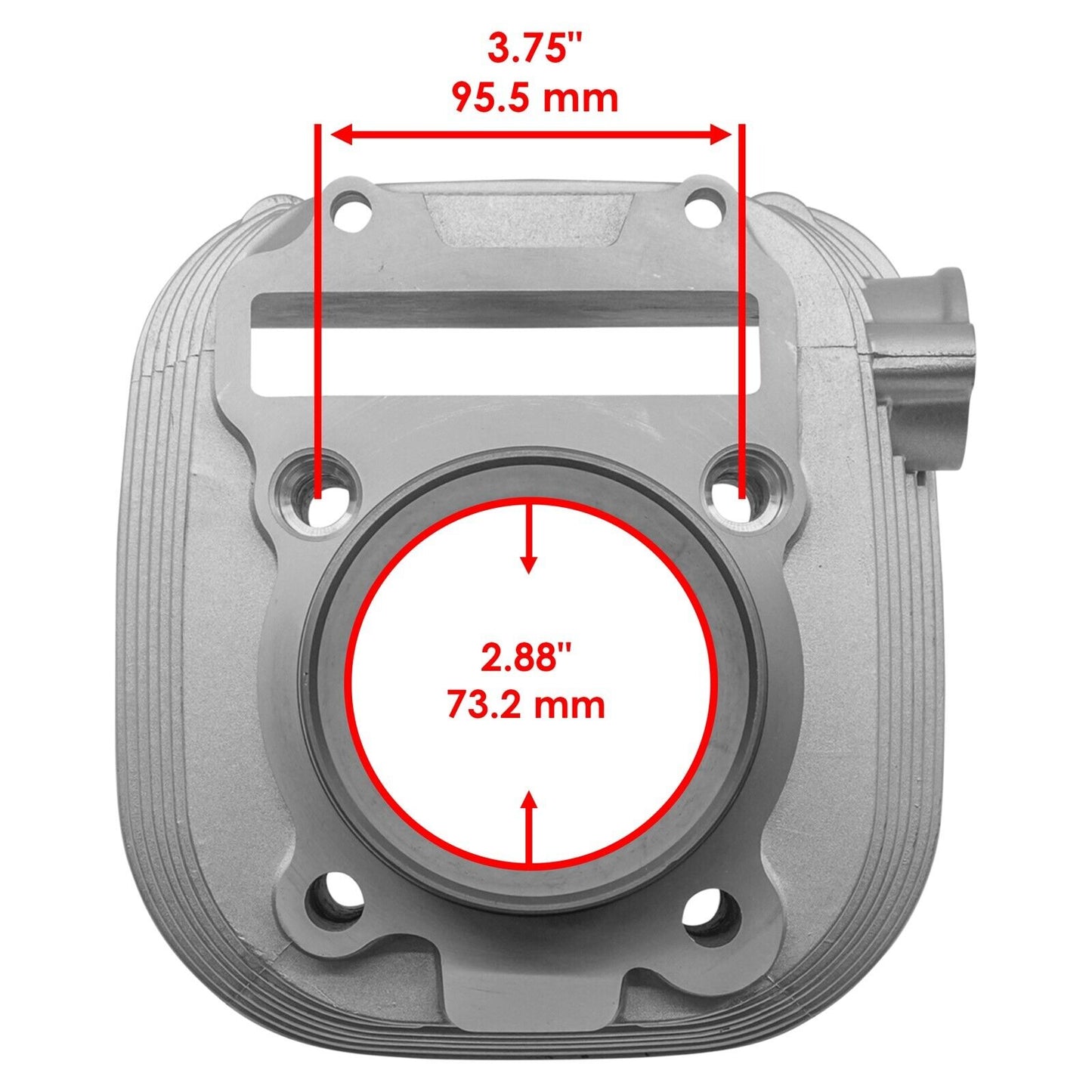 Cylinder Piston Rings And Gasket For Yamaha Tri-Moto YTM225DX YTM225DR 1984-1986