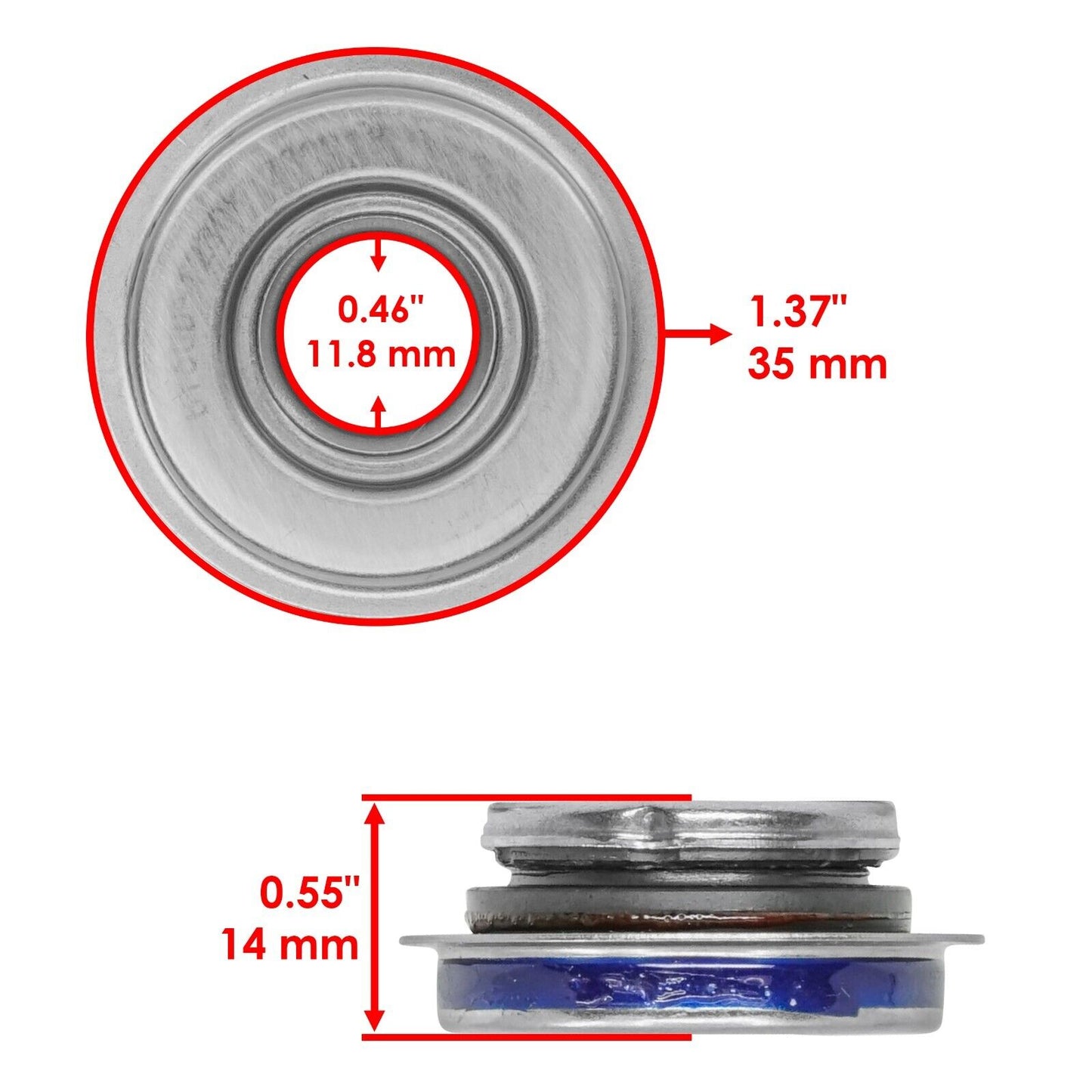 Caltric Water Pump Shaft Seal for Polaris Sportsman ETX 2015 / 3610173 5411197