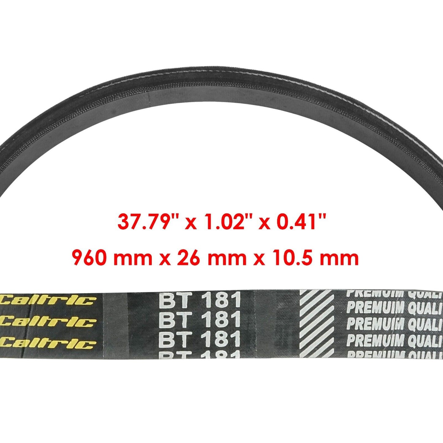 Flat Drive Belt For Club Car 1016203 37.79" x 1.02" x 0.41"