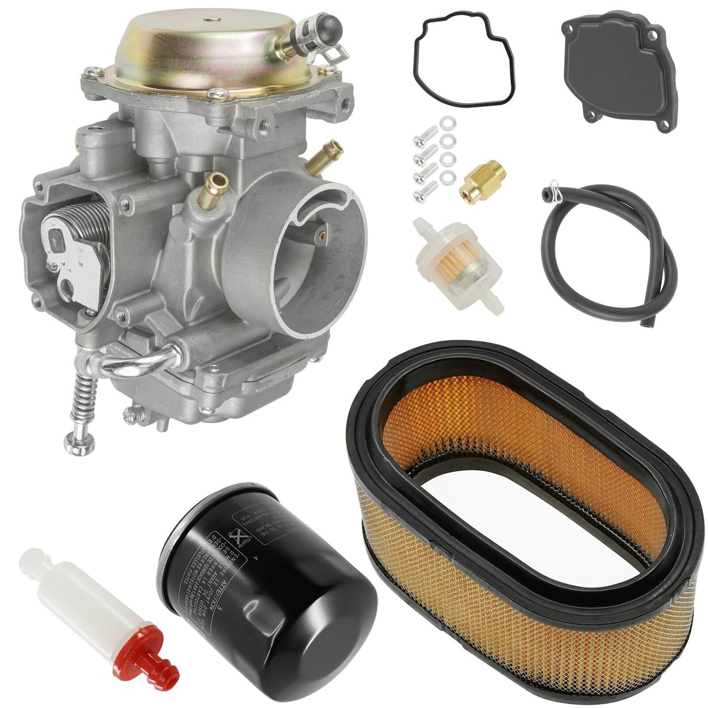 Caltric Air Filter kit & Carburetor For Polaris Big Boss 500 6X6 1998-1999