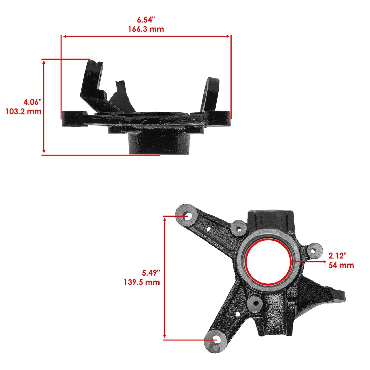 Caltric 51200-HP0-B00 51200HP0B00 Front Right Knuckle Assembly For Honda