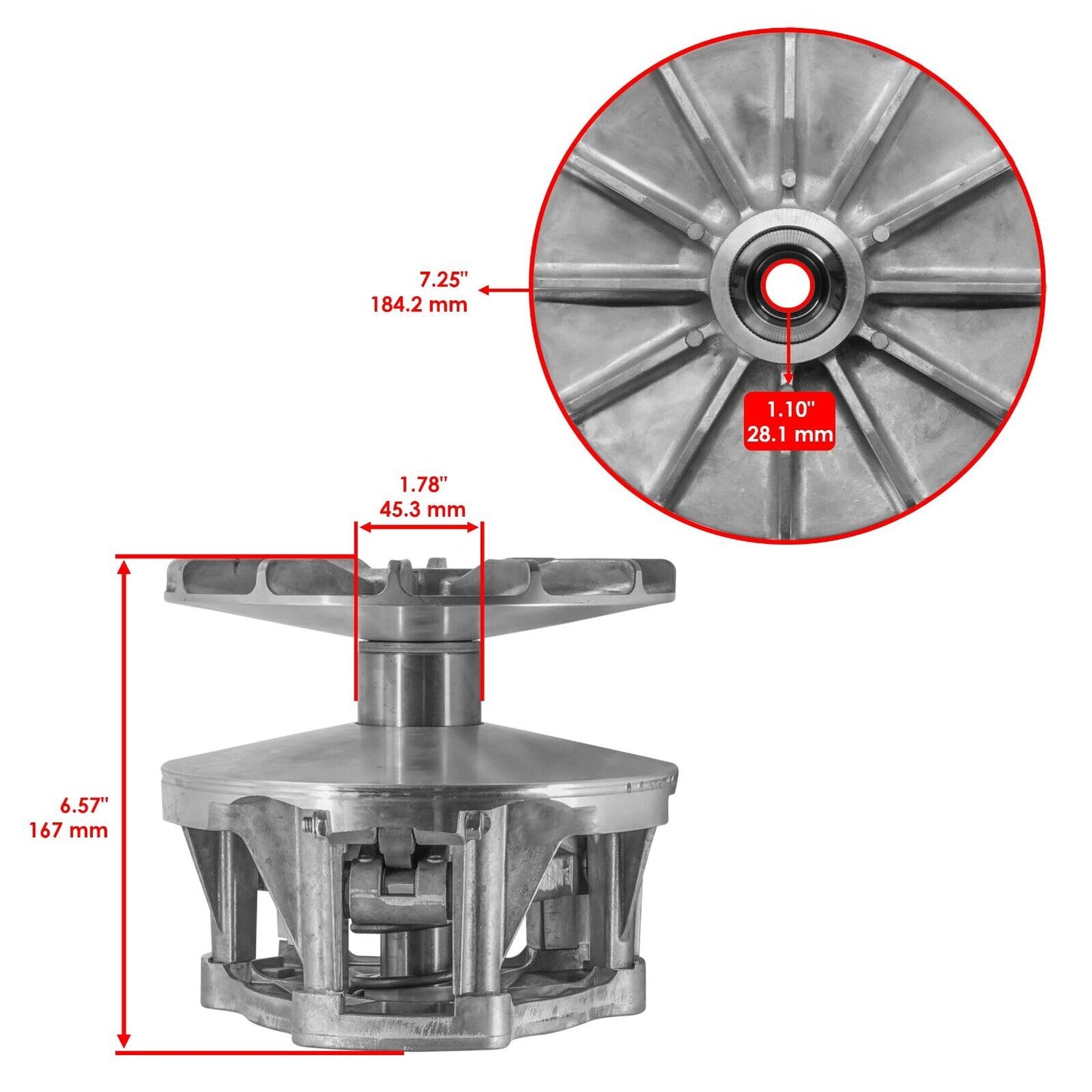 Primary Drive Clutch w/ Bolt for Polaris Sportsman 500 Touring 2008-2013