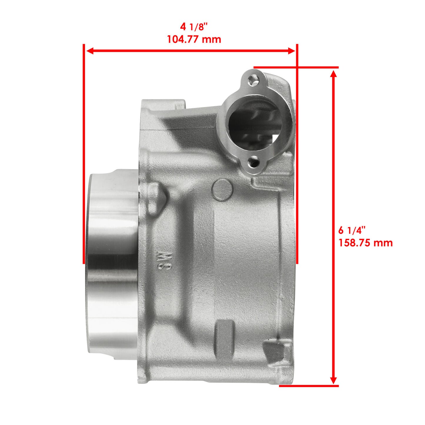 Cast Aluminium Cylinder Jug for Yamaha YFZ450 2004-2013 Standard Bore 95Mm