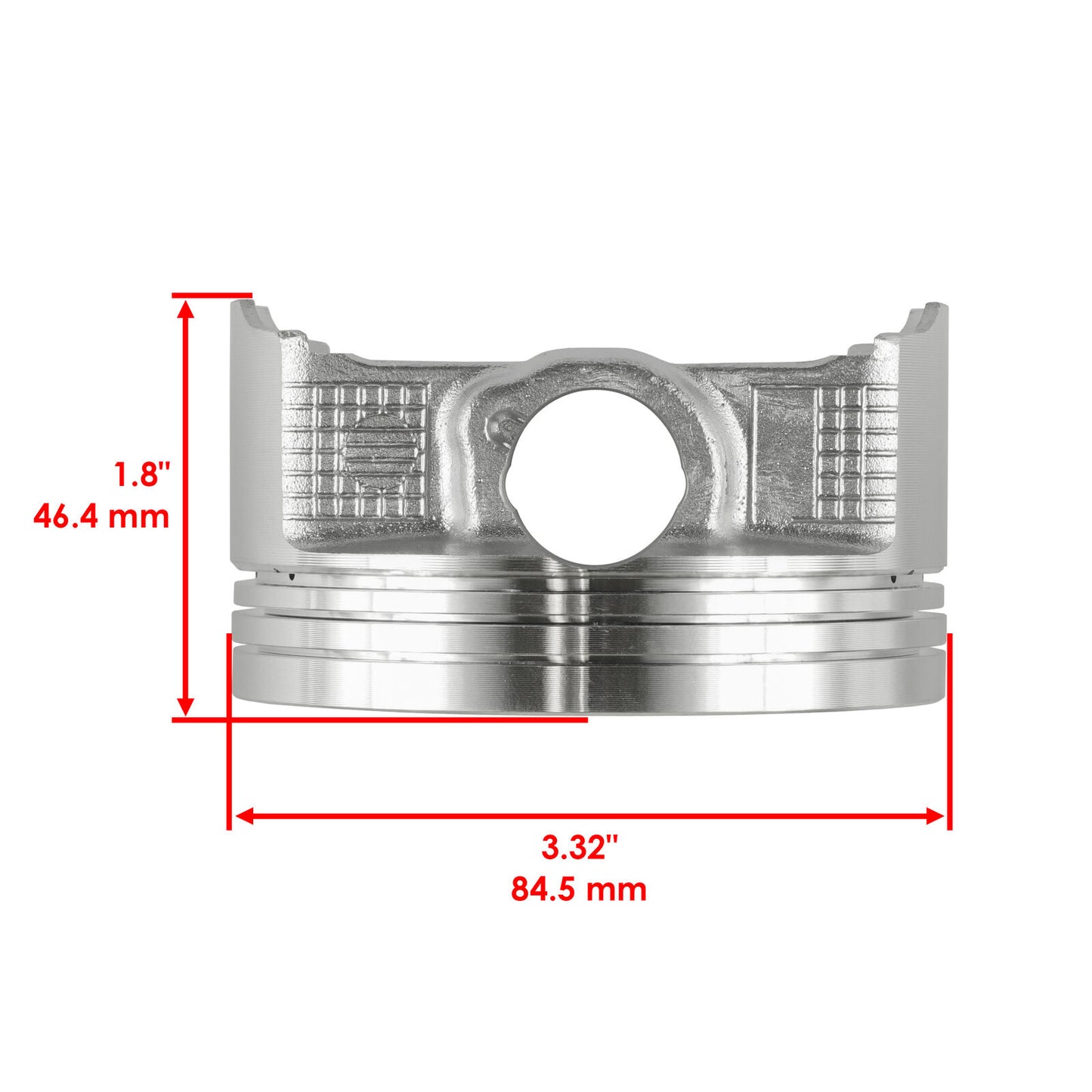 Front Rear Cylinder Piston Ring for Kawasaki Brute Force 750 KVF750 4X4i 2015-21