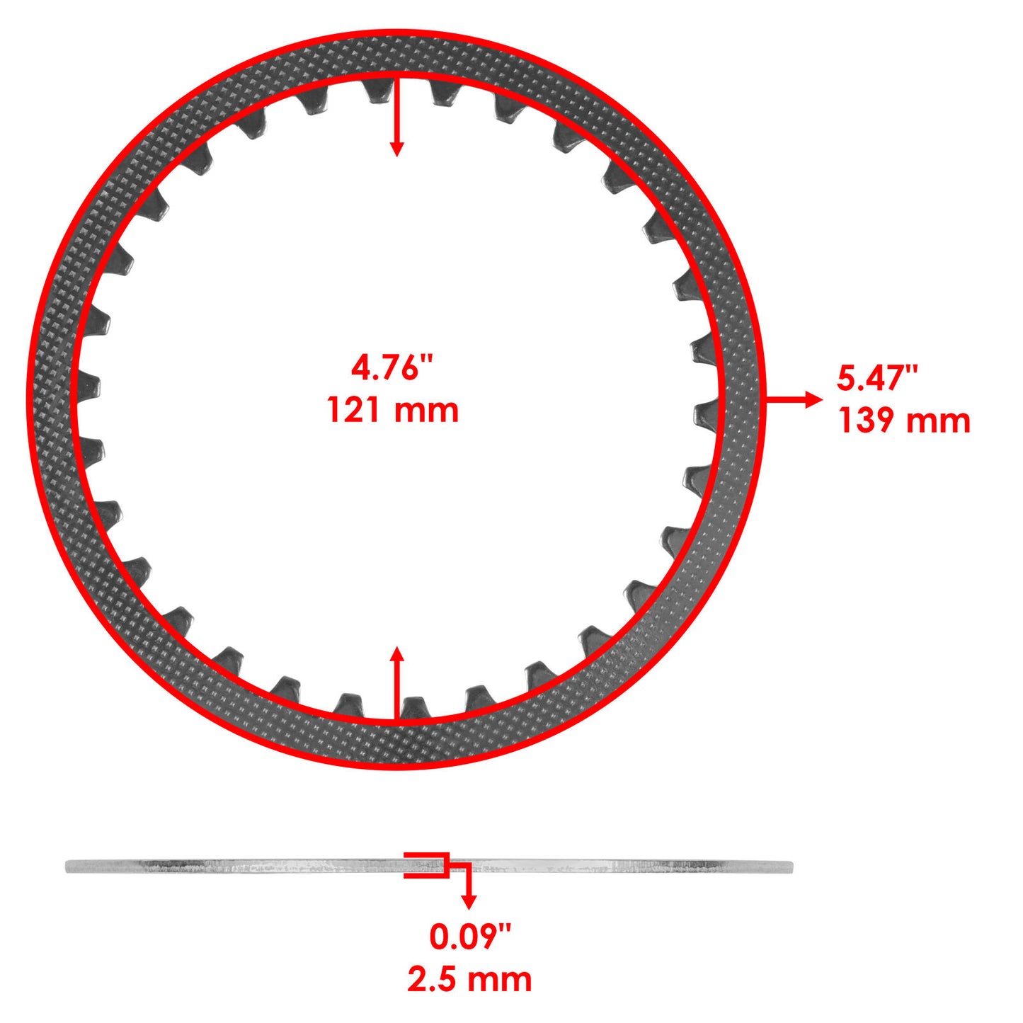 Clutch Friction Plates and Springs Kit for Kawasaki W800 EJ800 Cafe 2019-2023