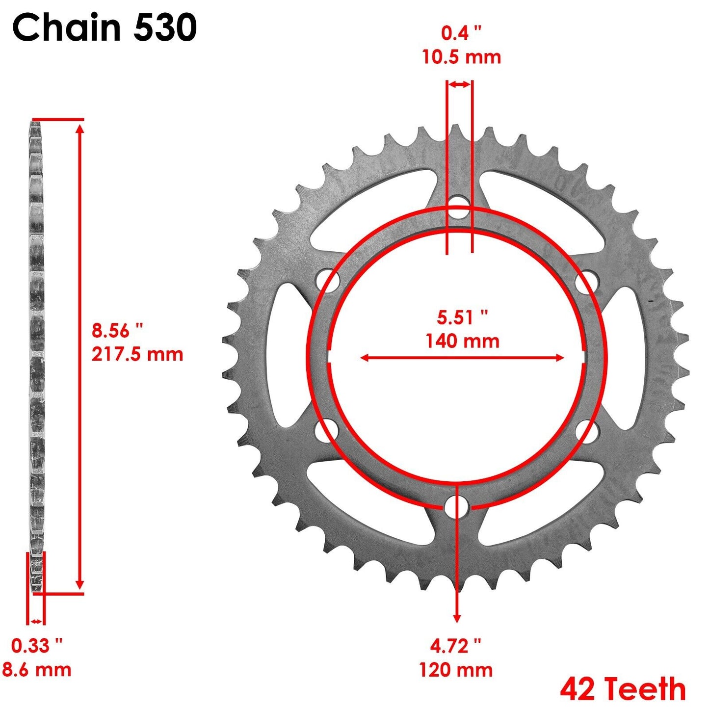 Drive Chain & Sprockets Fits KAWASAKI VN800A VN800B Vulcan 800 Classic 1996-05