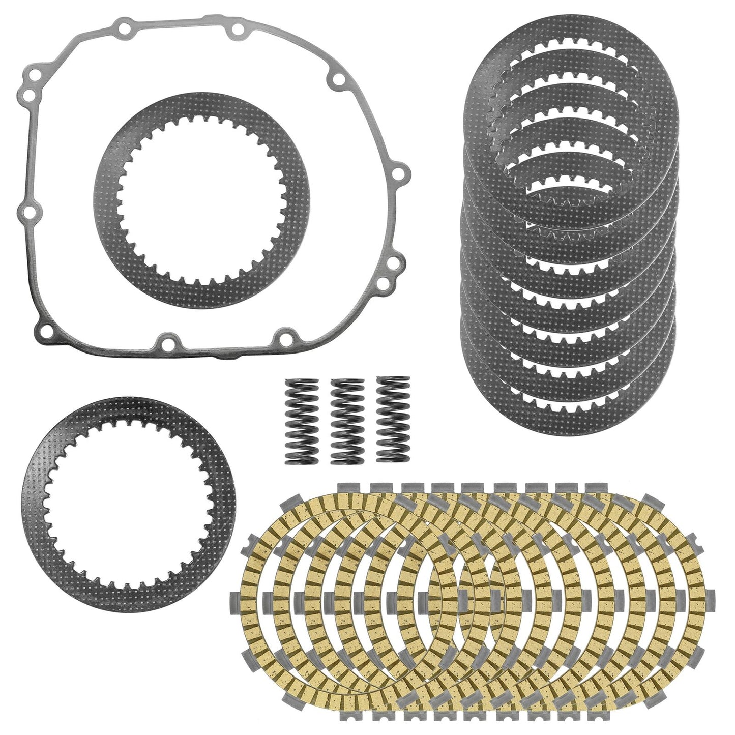 Clutch Friction Steel Plates Kit for Kawasaki Z900 Z900RS ZR900 ABS 2017-2022