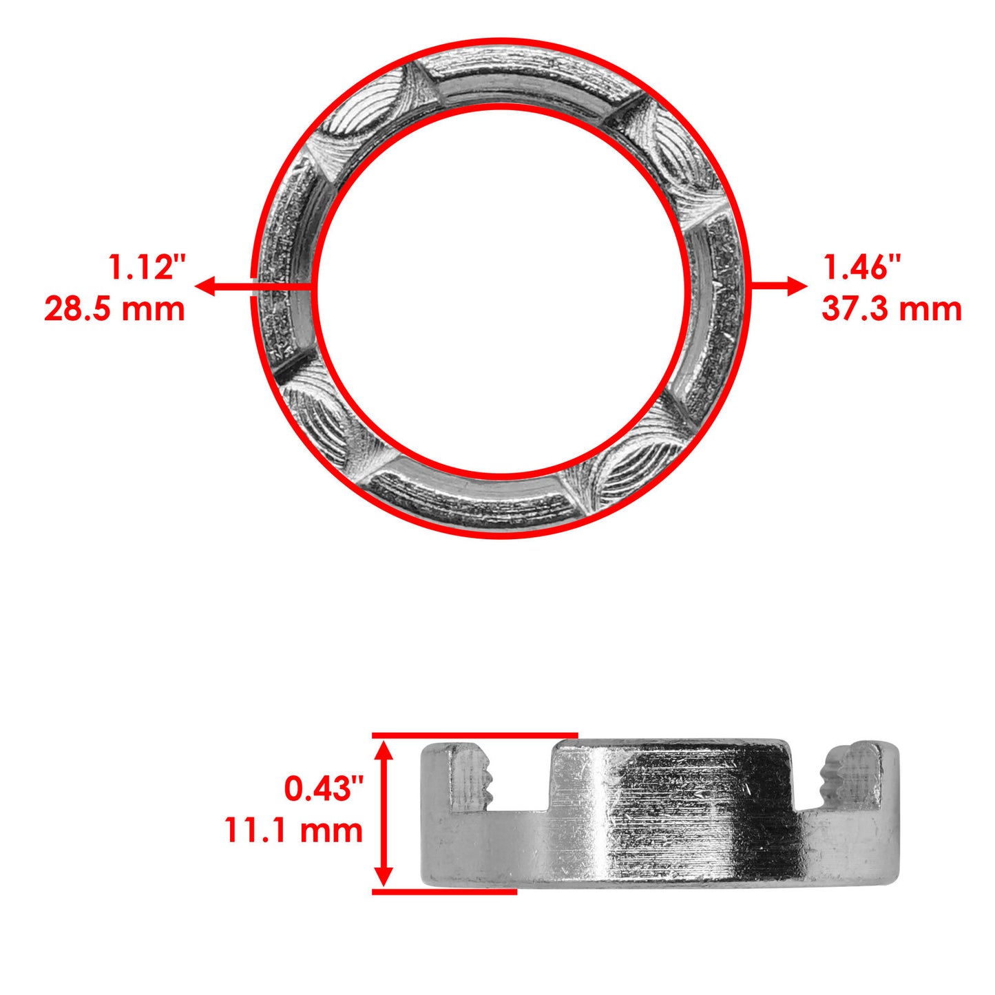 90355-469-000 Swing Arm Pivot Lock Nut For Honda TRX250X 09 2011-2014 2016-2023