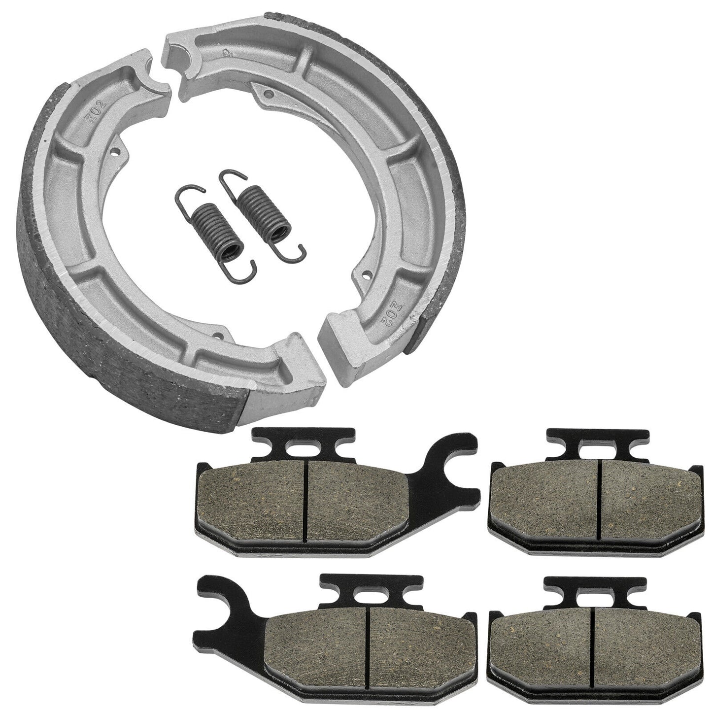 Front Brake Pads Rear Brake Shoes for Suzuki LT-F400F Kingquad 400 2008-2020