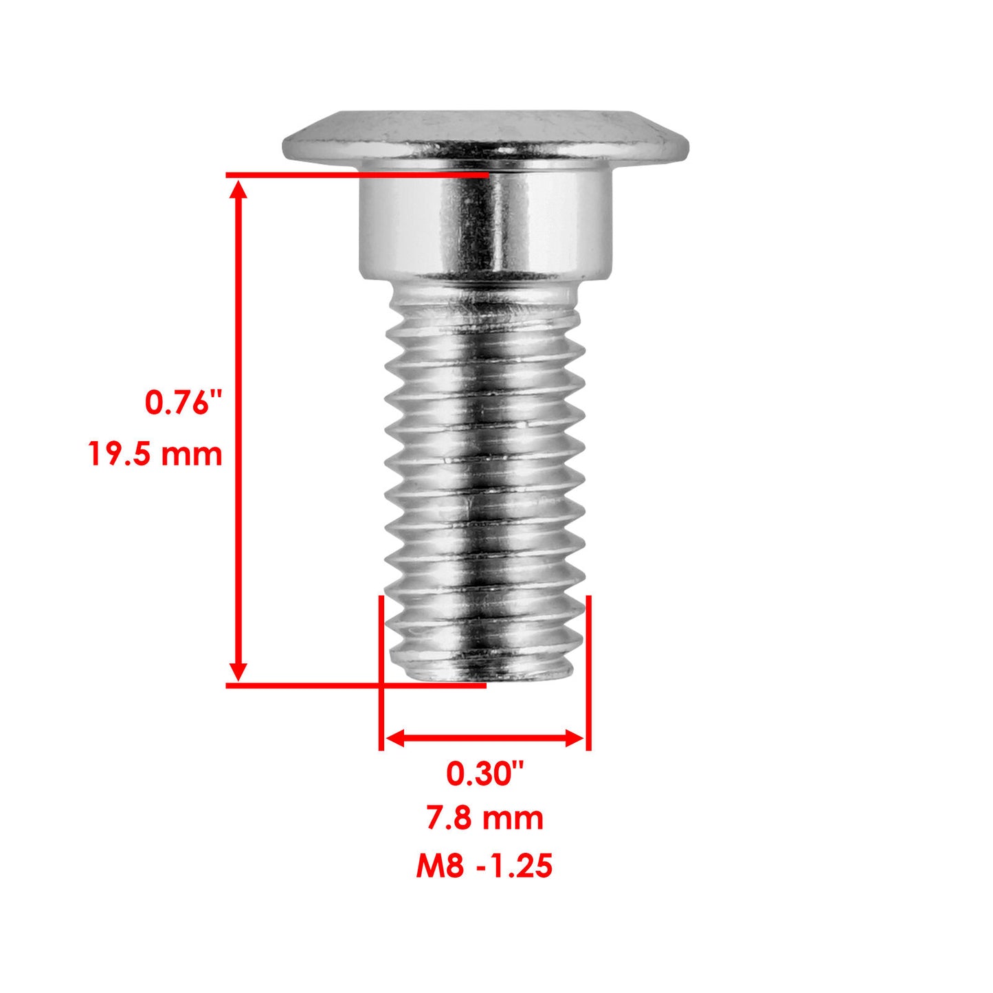 4 Front Wheel Disc Stud Screw Bolt for Yamaha Raptor 350 YFM350 R 2007-2013