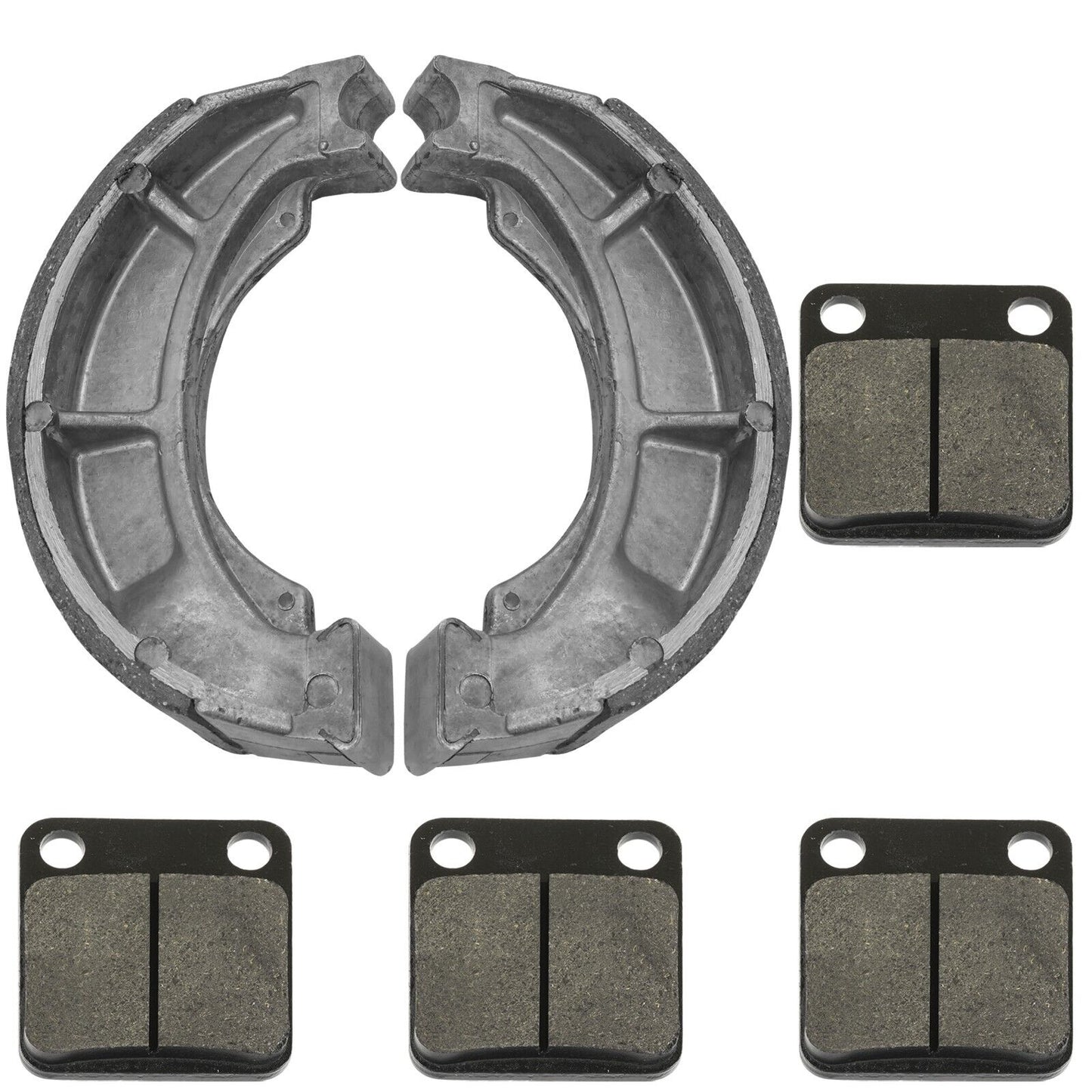 Front Brake Pads And Rear Brake Shoes for Suzuki LT-F250 Ozark 250 2002-2006