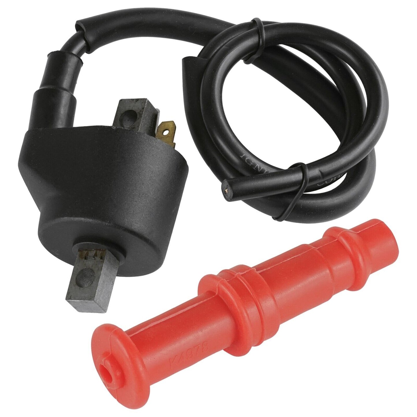 Ignition Coil with Spark Plug Boot Cap for Polaris Sportsman 335 1999-2000