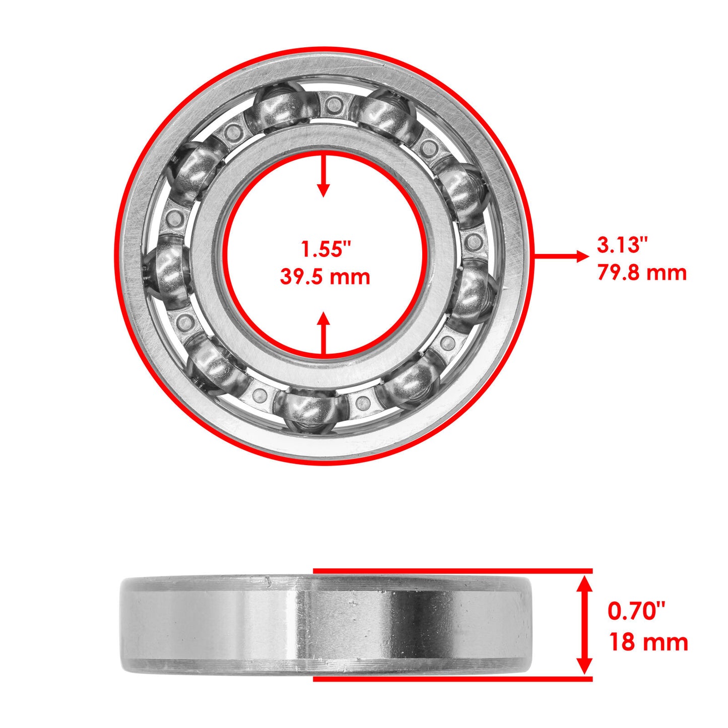 Rear Differential Bearing & Seals For Yamaha Wolverine X4 YXF85 R-Spec 2023