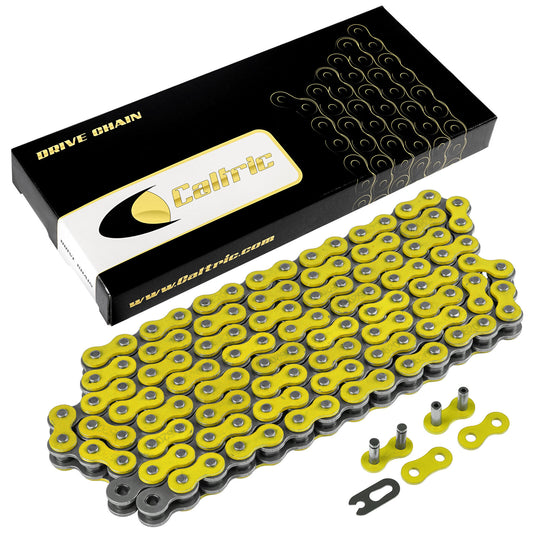 Yellow Drive Chain for Bike | Motorcycle Quad 520-Pitch 120-Links Non O-Ring