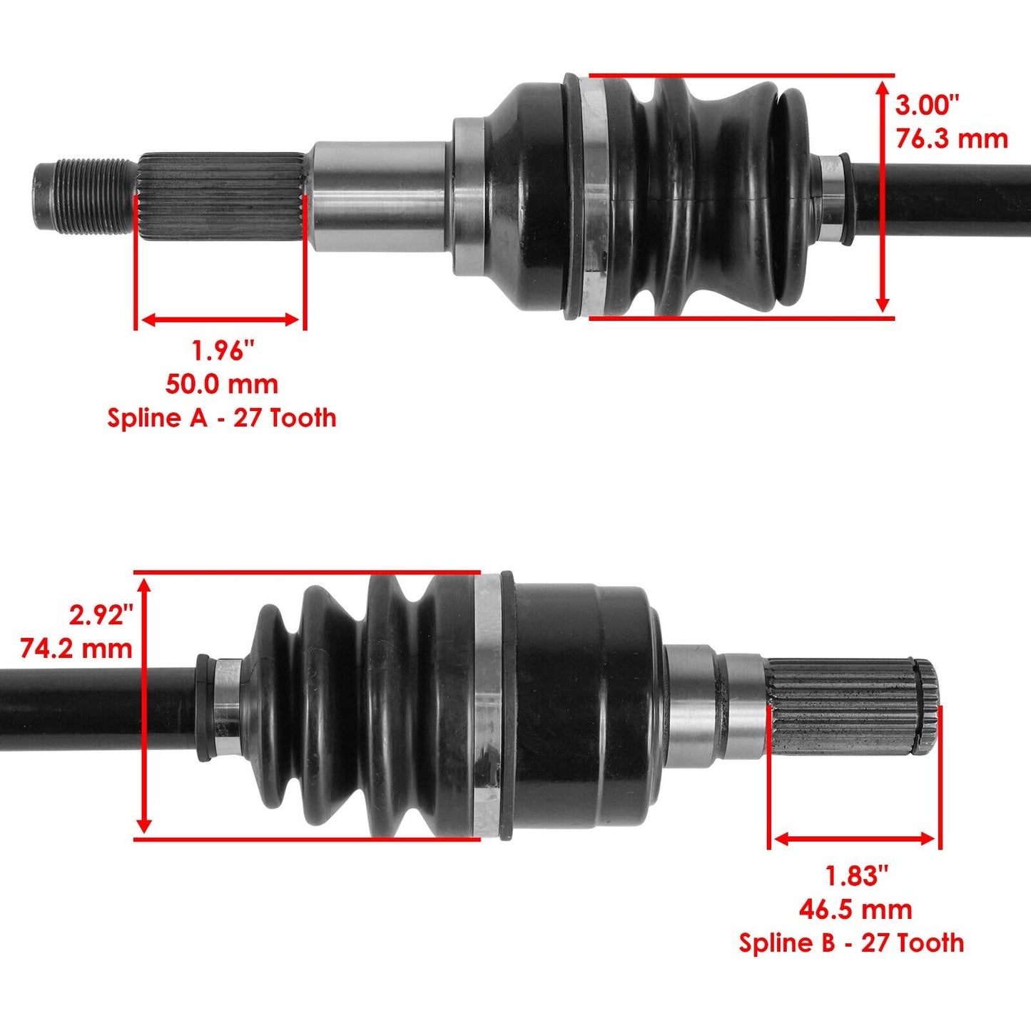 Rear Left and Right CV Joint Axle Shaft for Yamaha Viking 700 YXM700 2014 - 2022