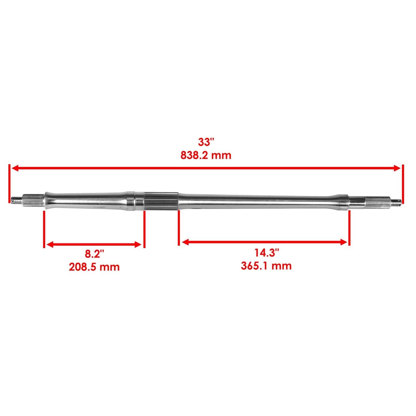 Caltric Rear Axle For Yamaha Kodiak 400 YFM400FW 1996-1998 4GB-25381-10-00