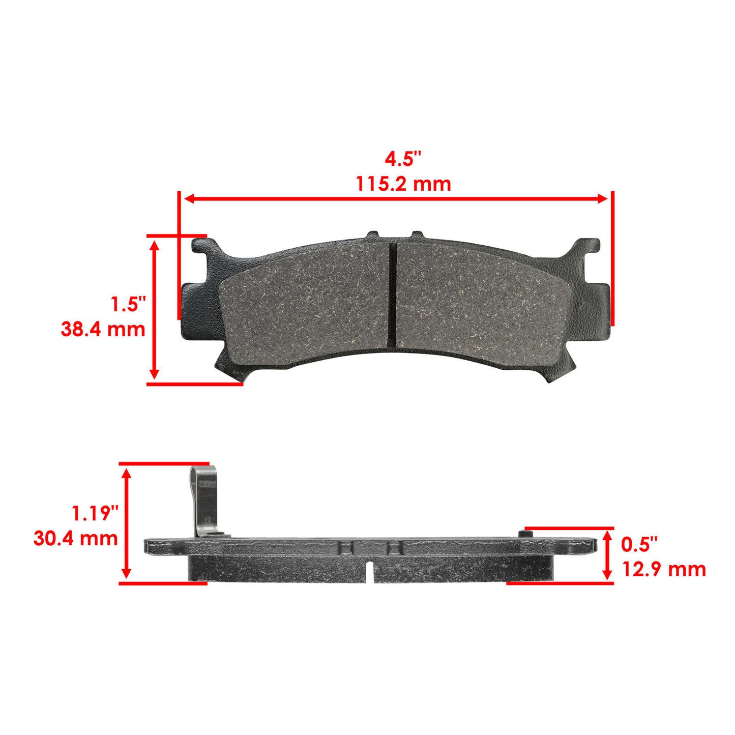 06451-HL4-A01 Front Brake Pads For Honda Pioneer 1000-5 SXS1000M5 2016-24 Left