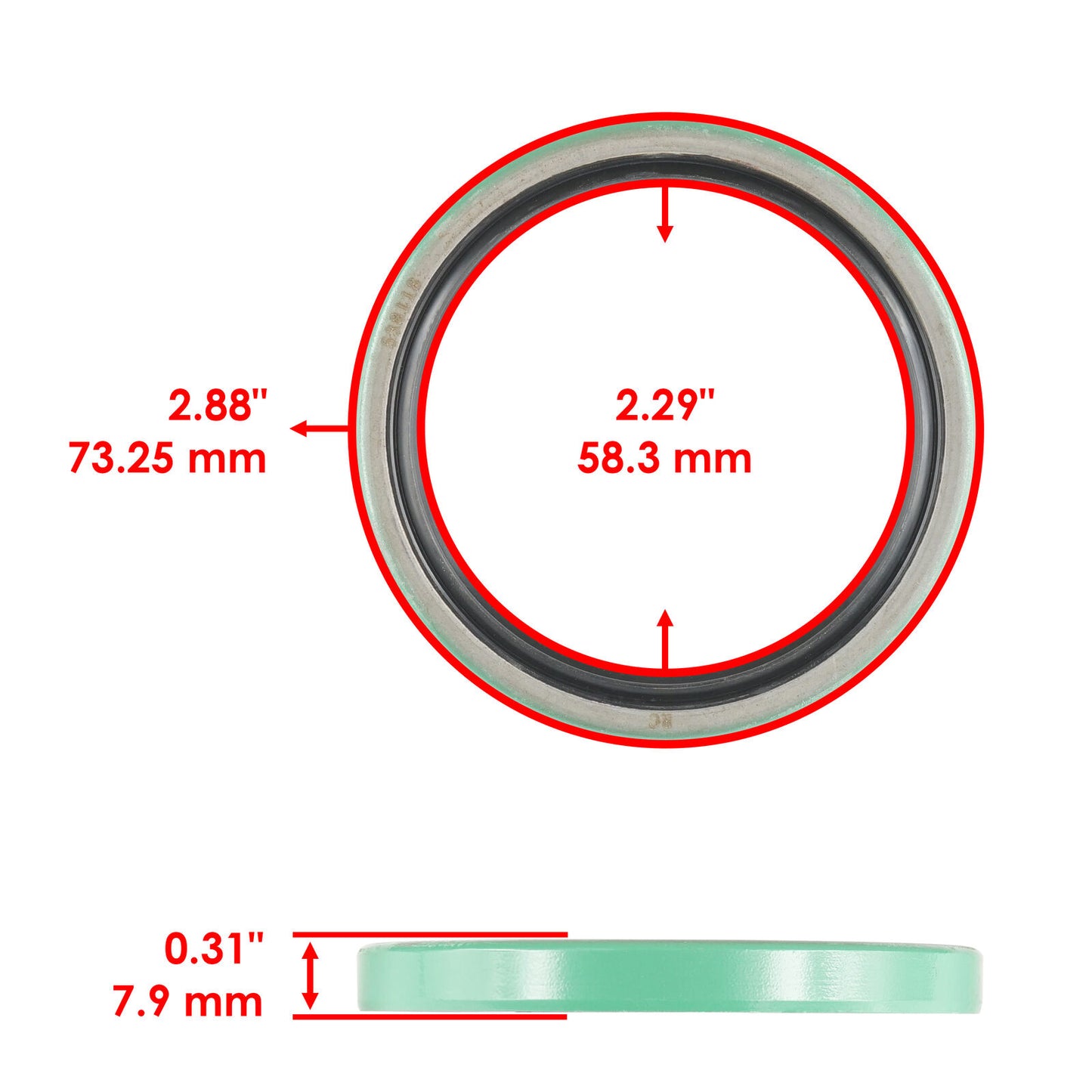 Front Wheel Strut Hub Seal for Polaris Magnum 425 6X6 4X4 1995 1996 1997 1998