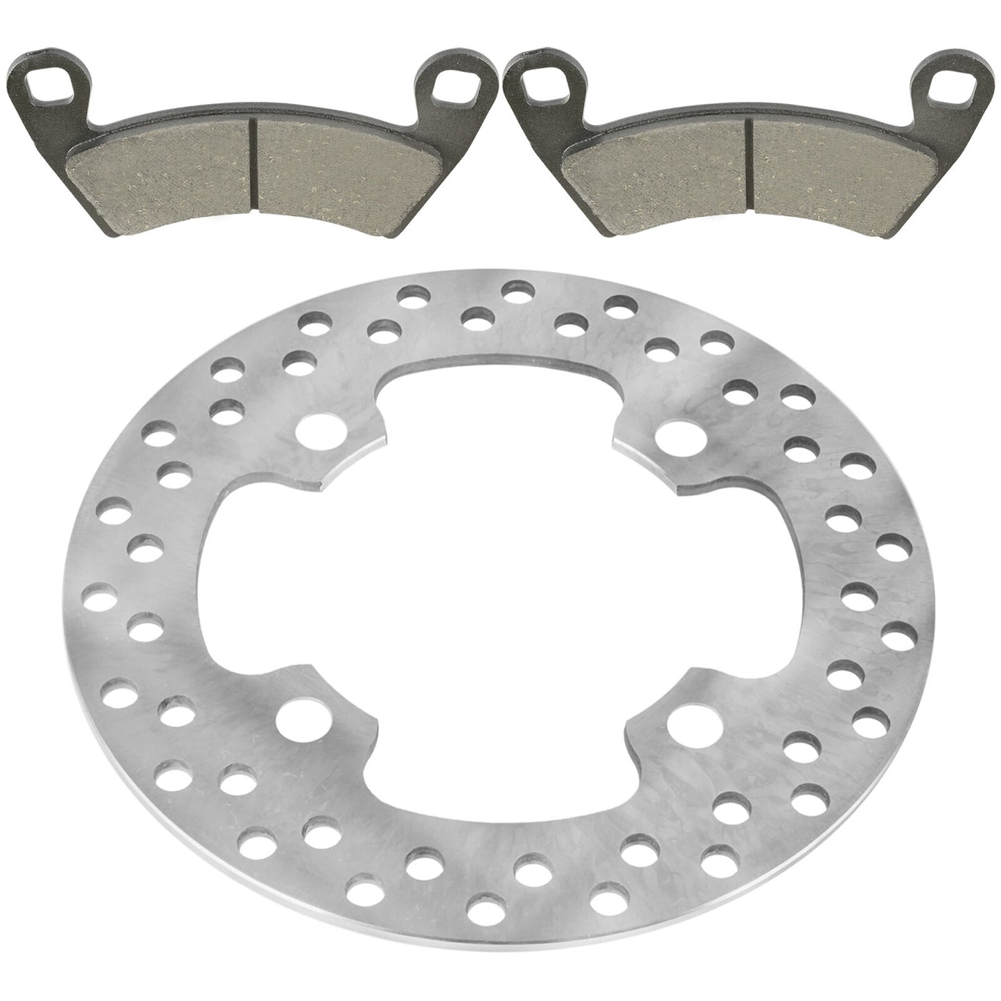 Front Brake Disc Rotor And Pads for Polaris Ranger Crew 900 4X4 2013 2014-2017