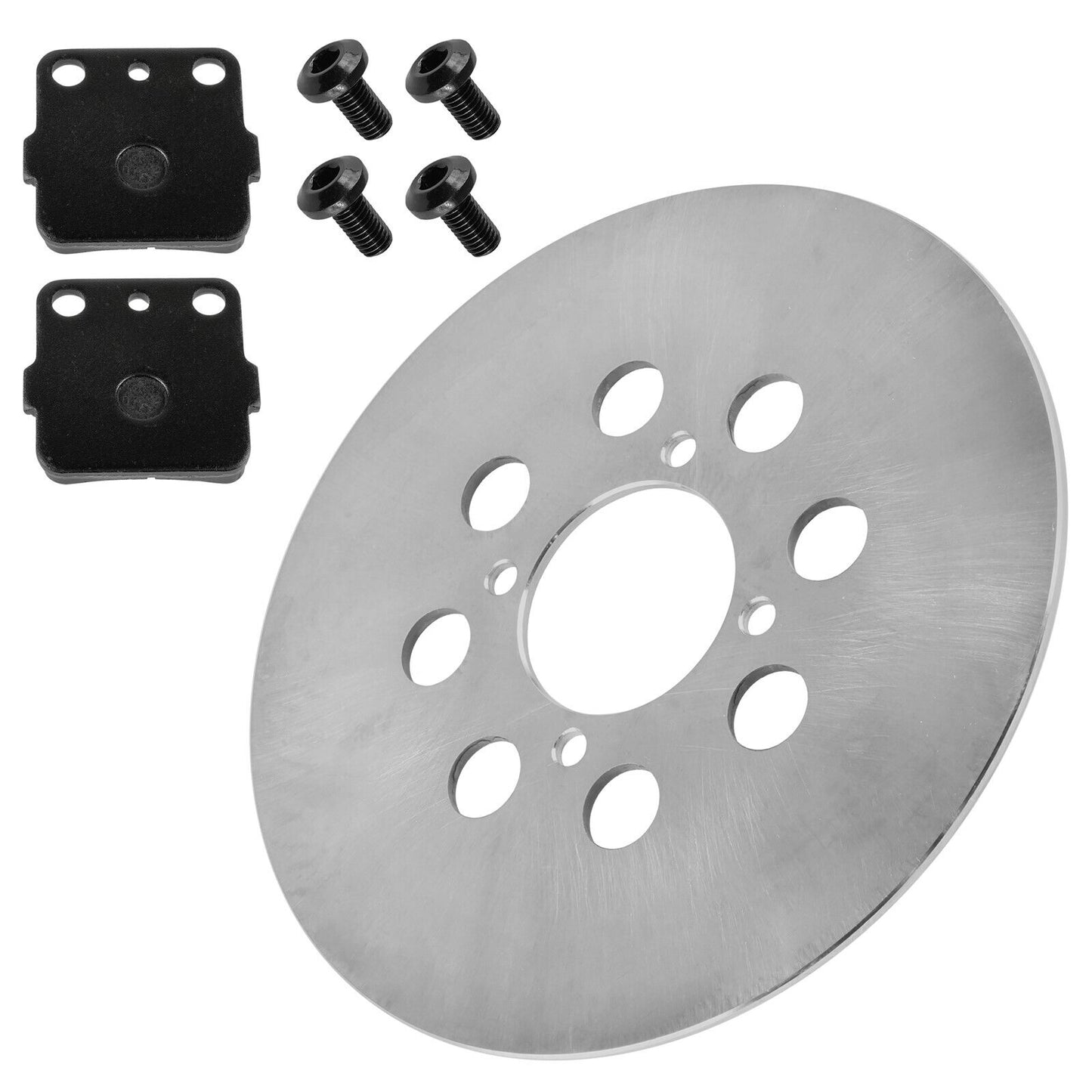 Rear Right Brake Disc with Bolts & Brake Pads for Yamaha Warrior 350 1988-1989