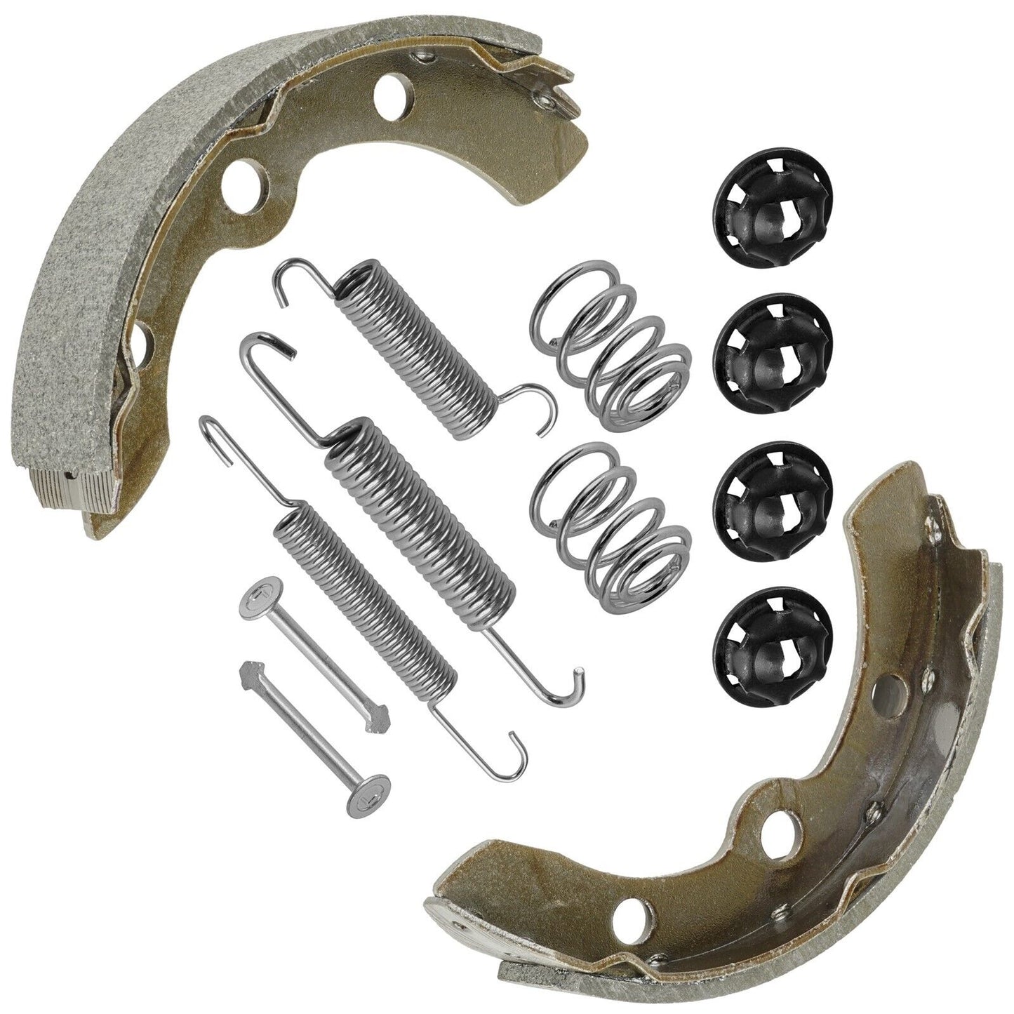 Brake Shoe & Spring Kit For Club Car Gas & Electric 1995-up DS & Precedent