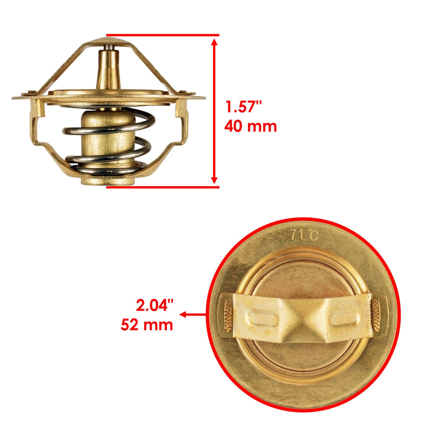 Thermostat With O-Ring for Yamaha YXZ1000 YXZ1000R EPS SS SE YXZ10Y 2016-2022