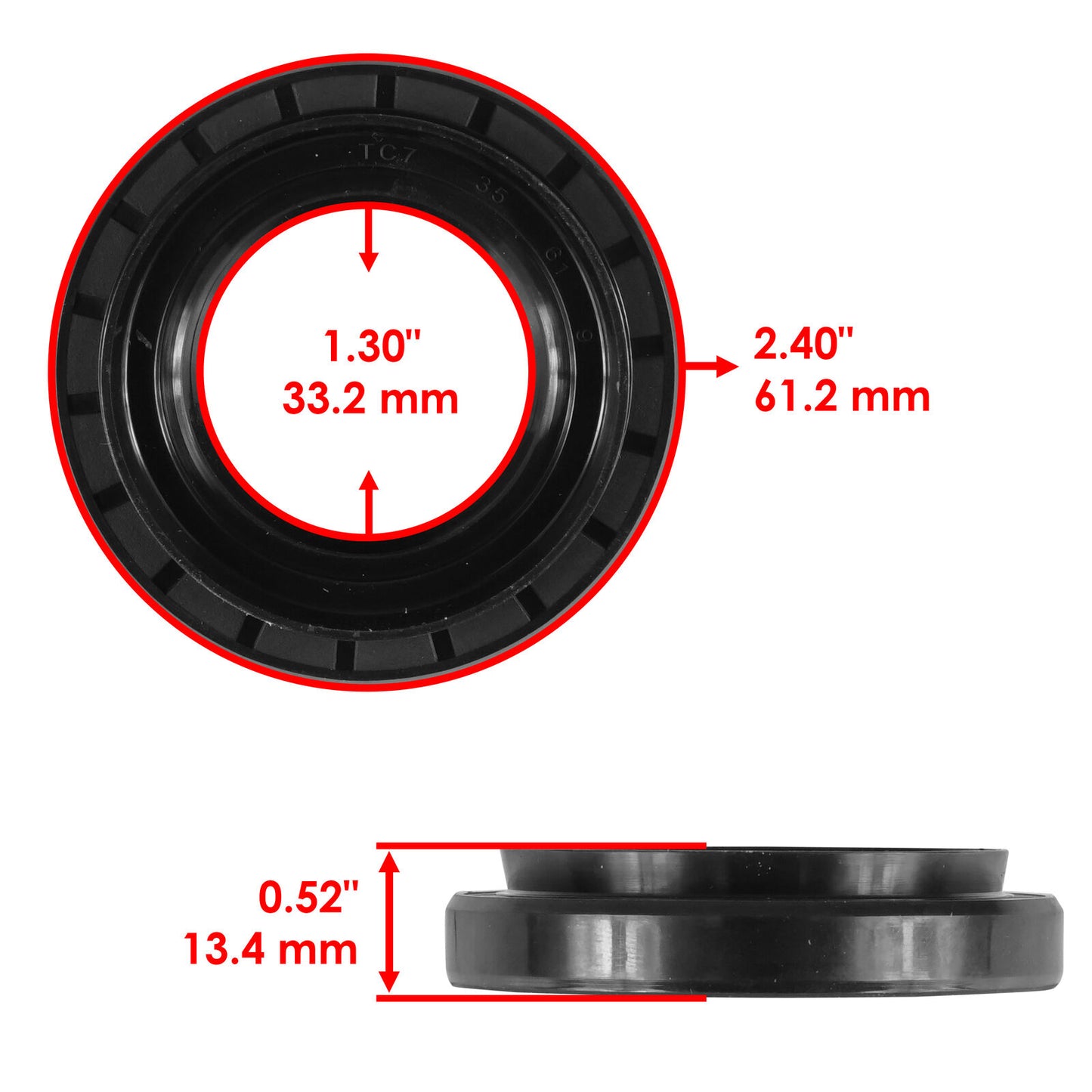 Caltric Rear Differential Bearing & Seals For Yamaha YXZ1000R YXZ10 2017-2024