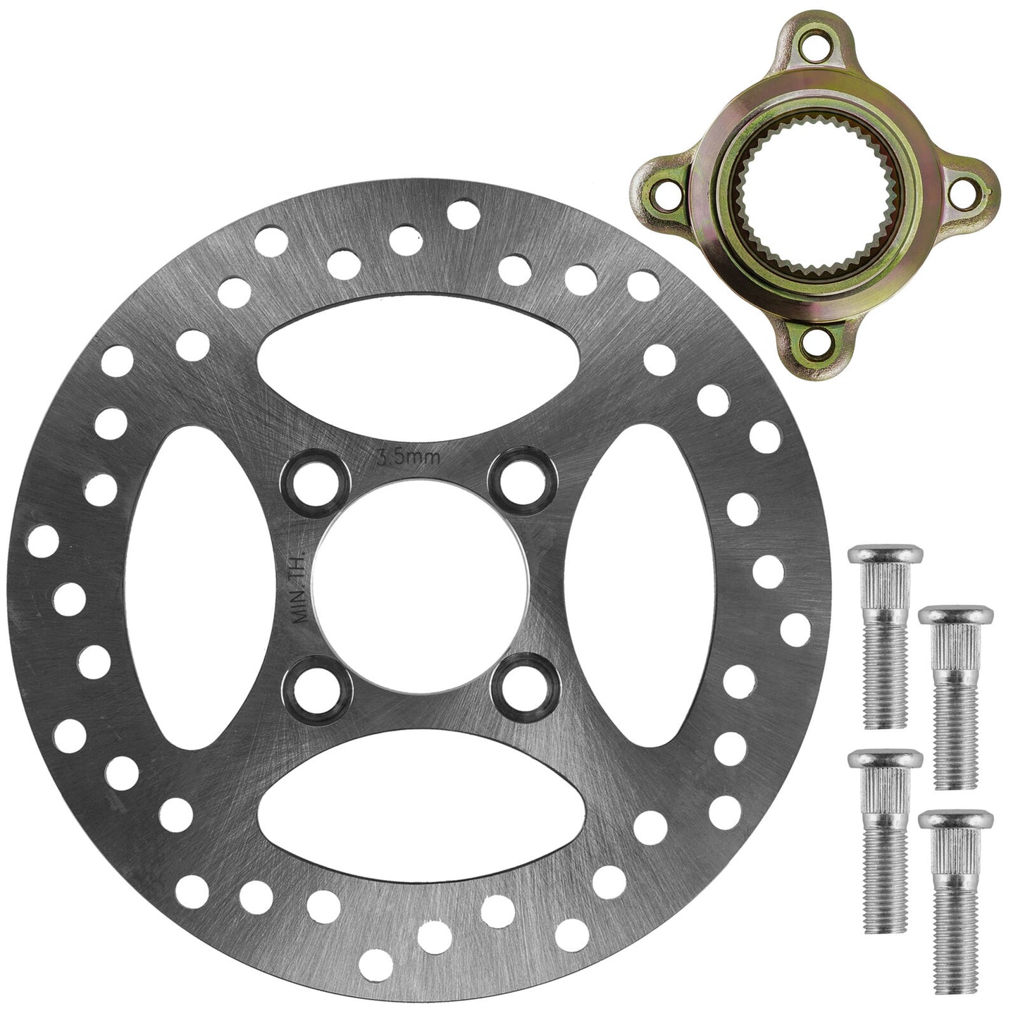 Rear Brake Disc Bracket Rotor Hub w/ Disc For Yamaha Raptor 700R YFM700  2013-23