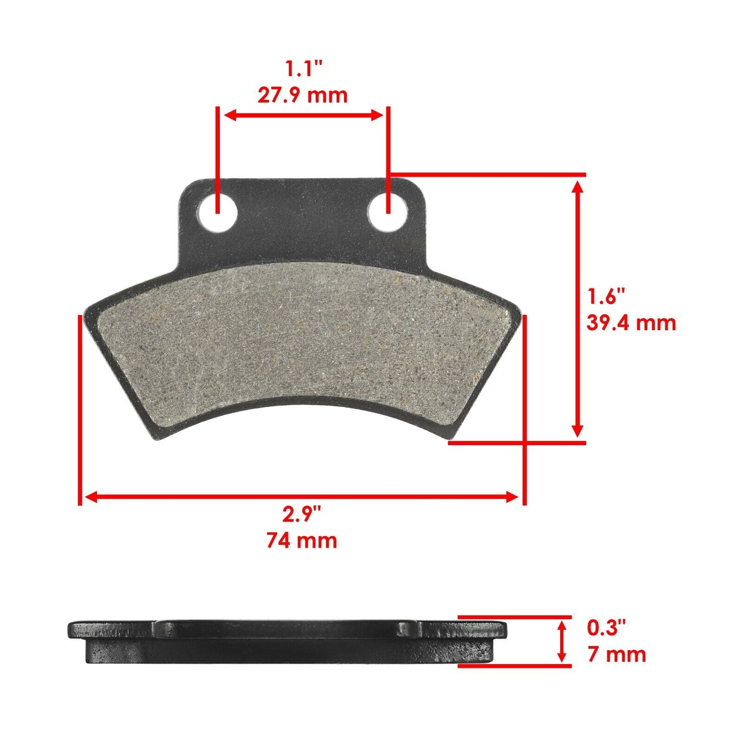 Rear Brake Disc Rotor w/ Pads for Polaris Sportsman 500 4x4 1996 1997 Except 6x6