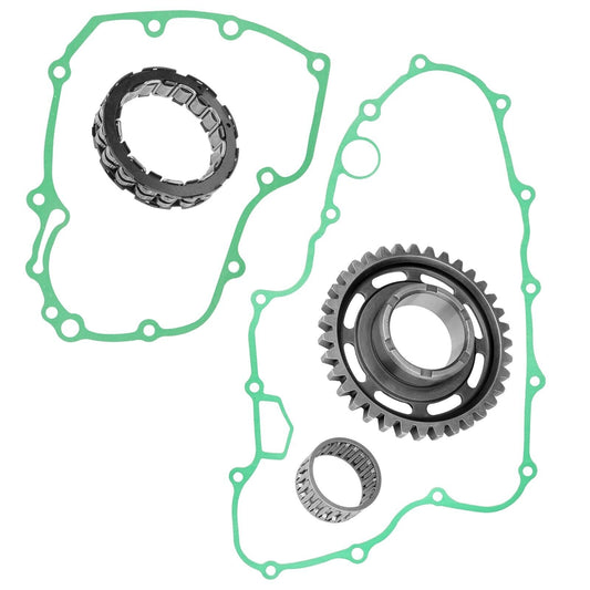 Caltric Starting Gear w/ Clutch & Gaskets For Honda 28110-MEY-670 91012-PN6-701