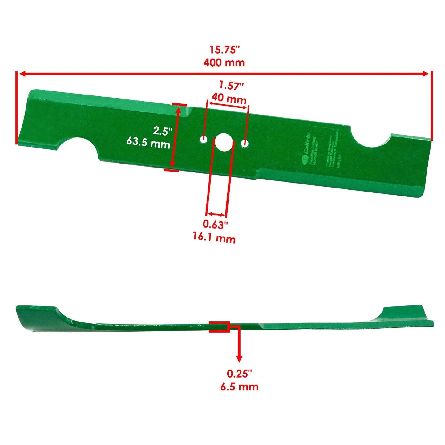 1-323515 1-403026 1-403059 1-403075 1-403086 Deck Blade for Exmark High Lift