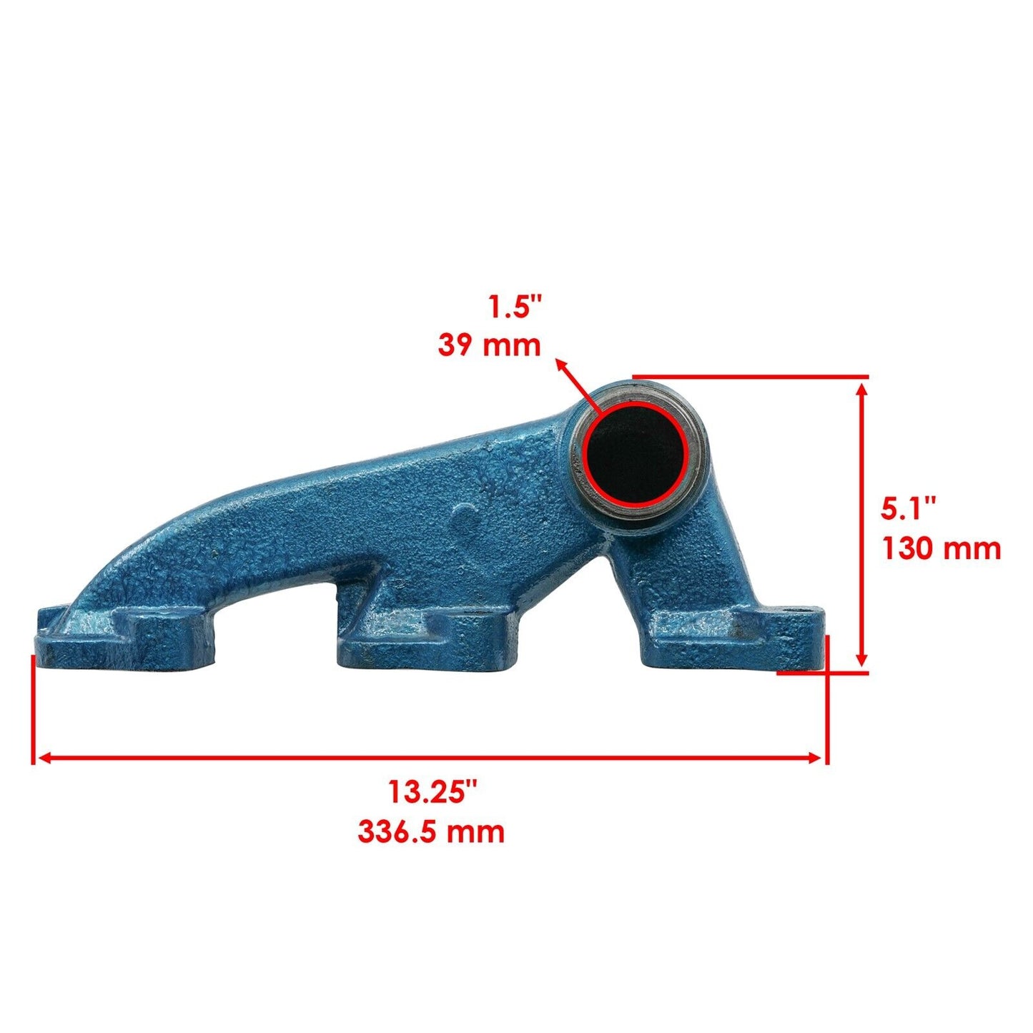 Exhaust Manifold For Ford 3900 3910 3930 4110 4130 4140 4190 420 4340 4400 4410