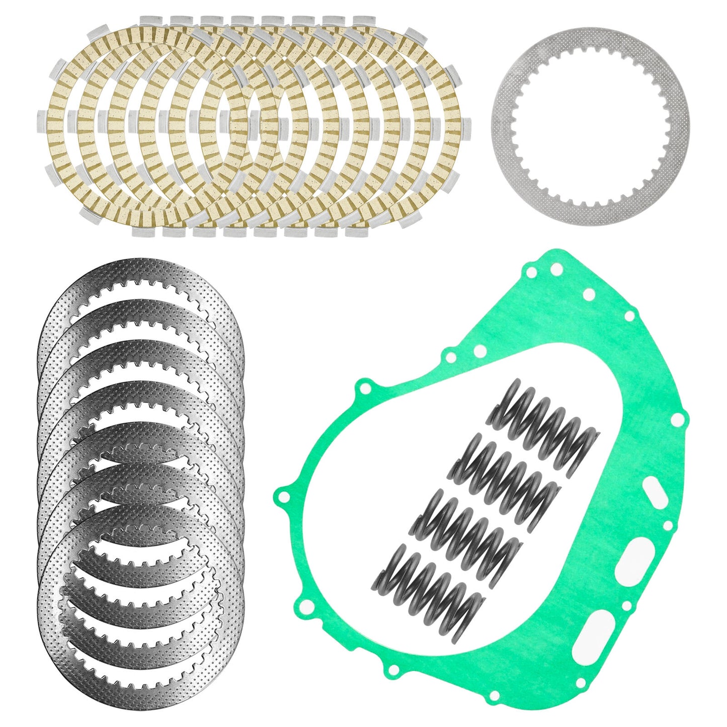 Clutch Friction Steel Plates Spring and Gasket Kit for Suzuki DR650SE 1996-2022