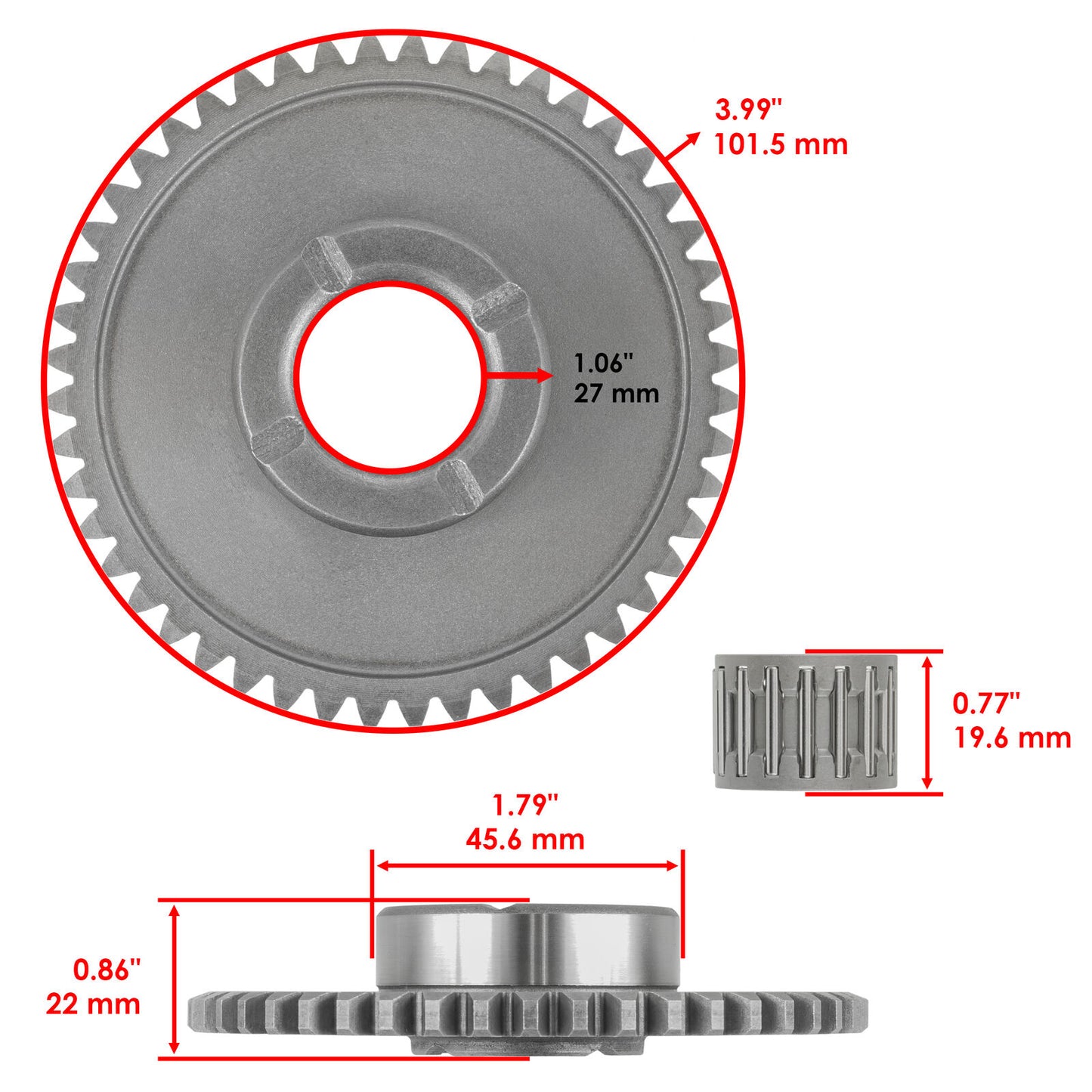 Starter Clutch Gear Idler Gasket for Honda TRX250TM Recon 250 2x4 ES 2004 - 2021