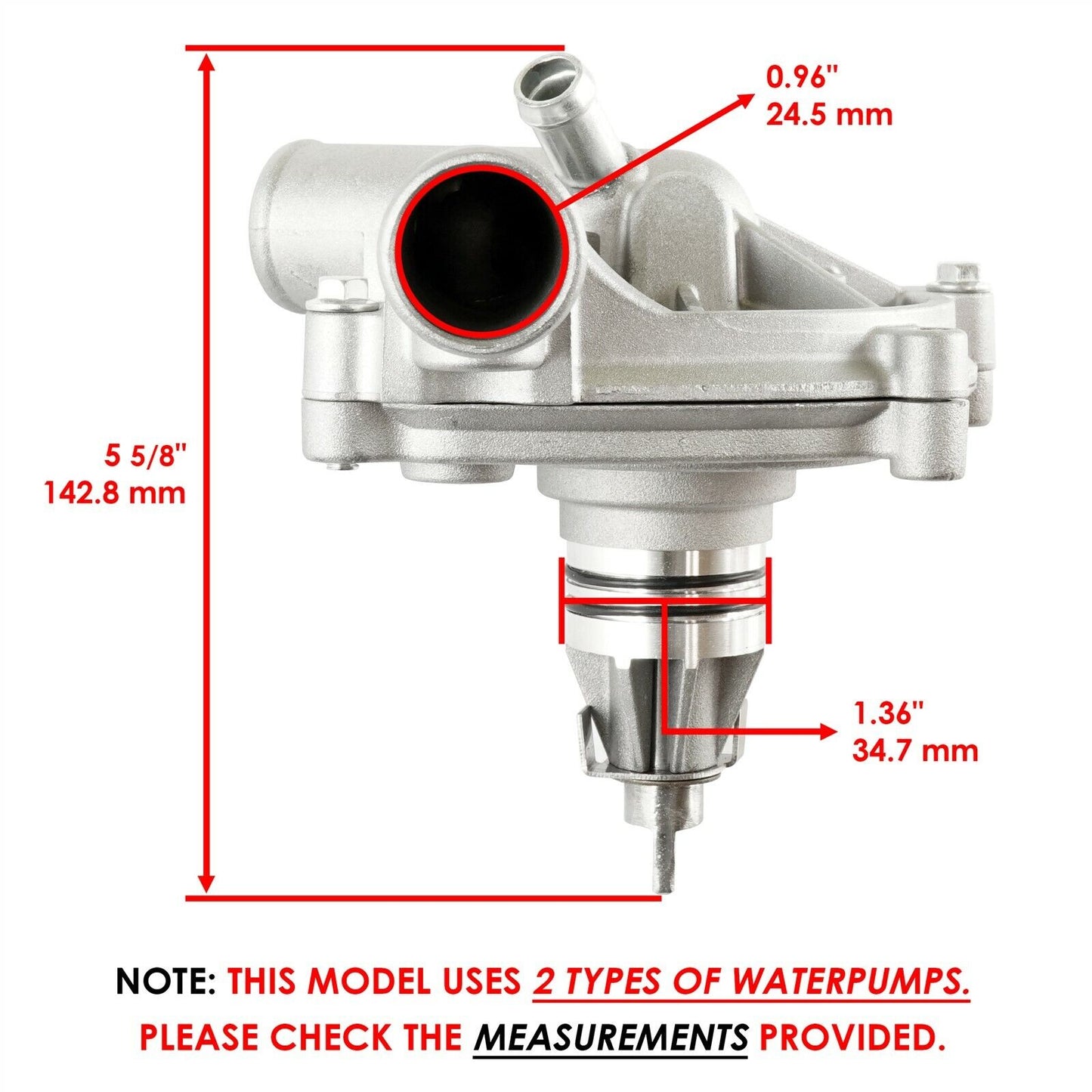 Water Pump Assembly fits Polaris RZR 900 2017 / RZR 4 900 2017 3023086