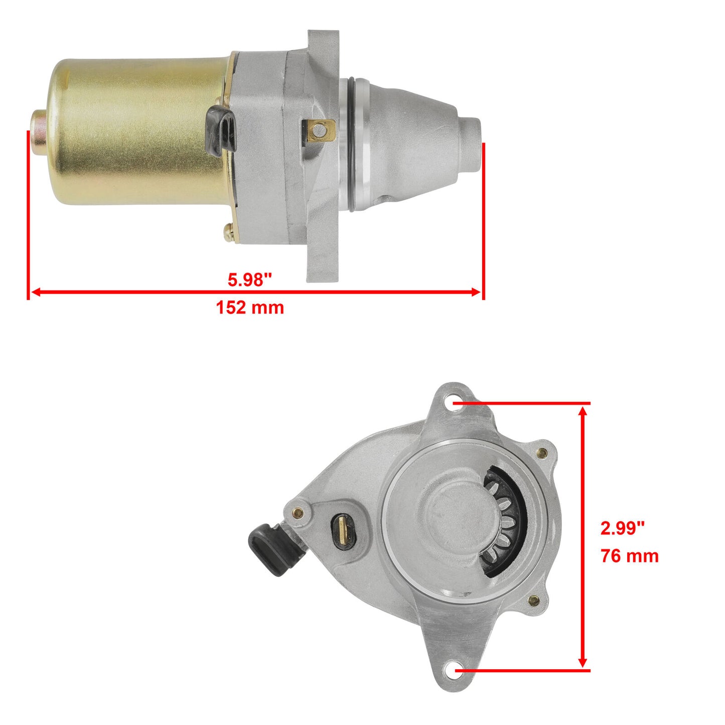 Caltric Starter for Suzuki 31100-40B00 31100-40B01 Starter Motor / LT80 ATV