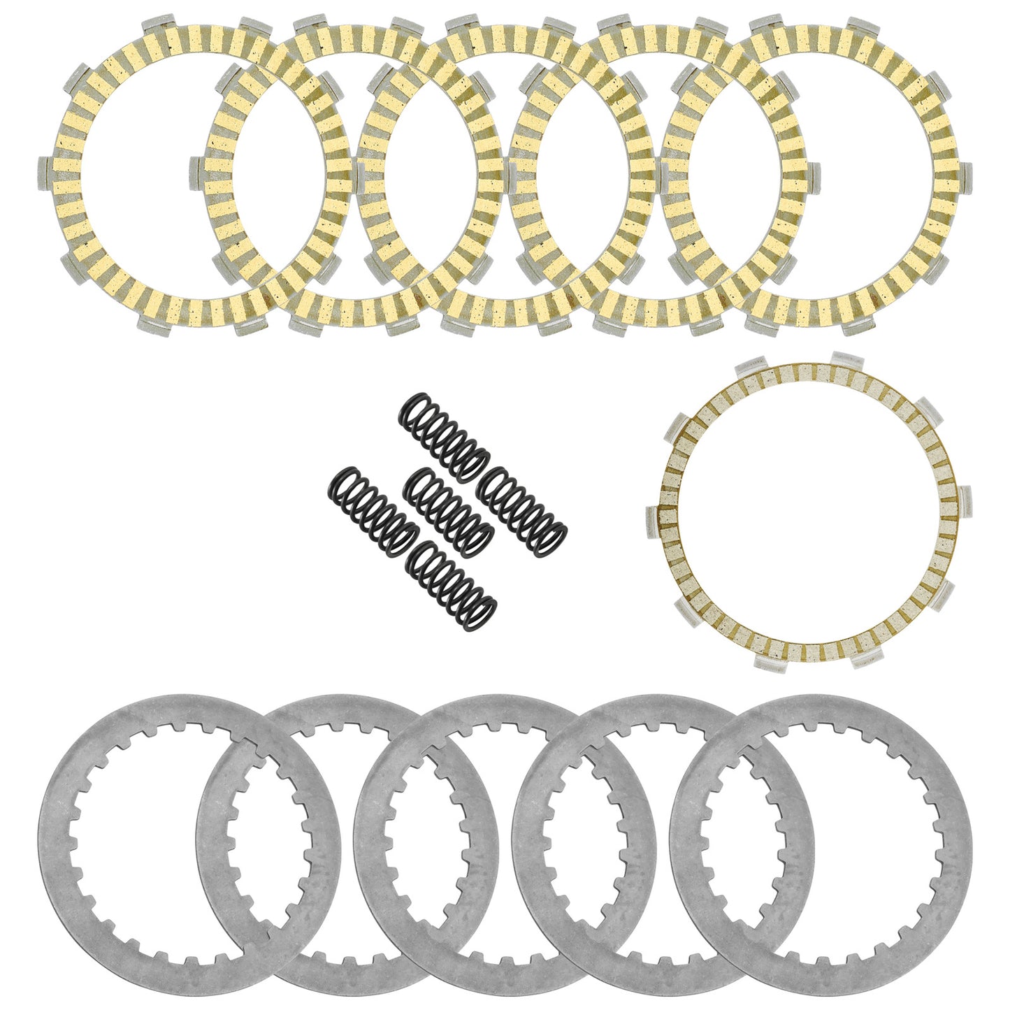 Caltric Clutch Friction Steel Plates and Springs Kit for Honda CRF250F 2019-2023