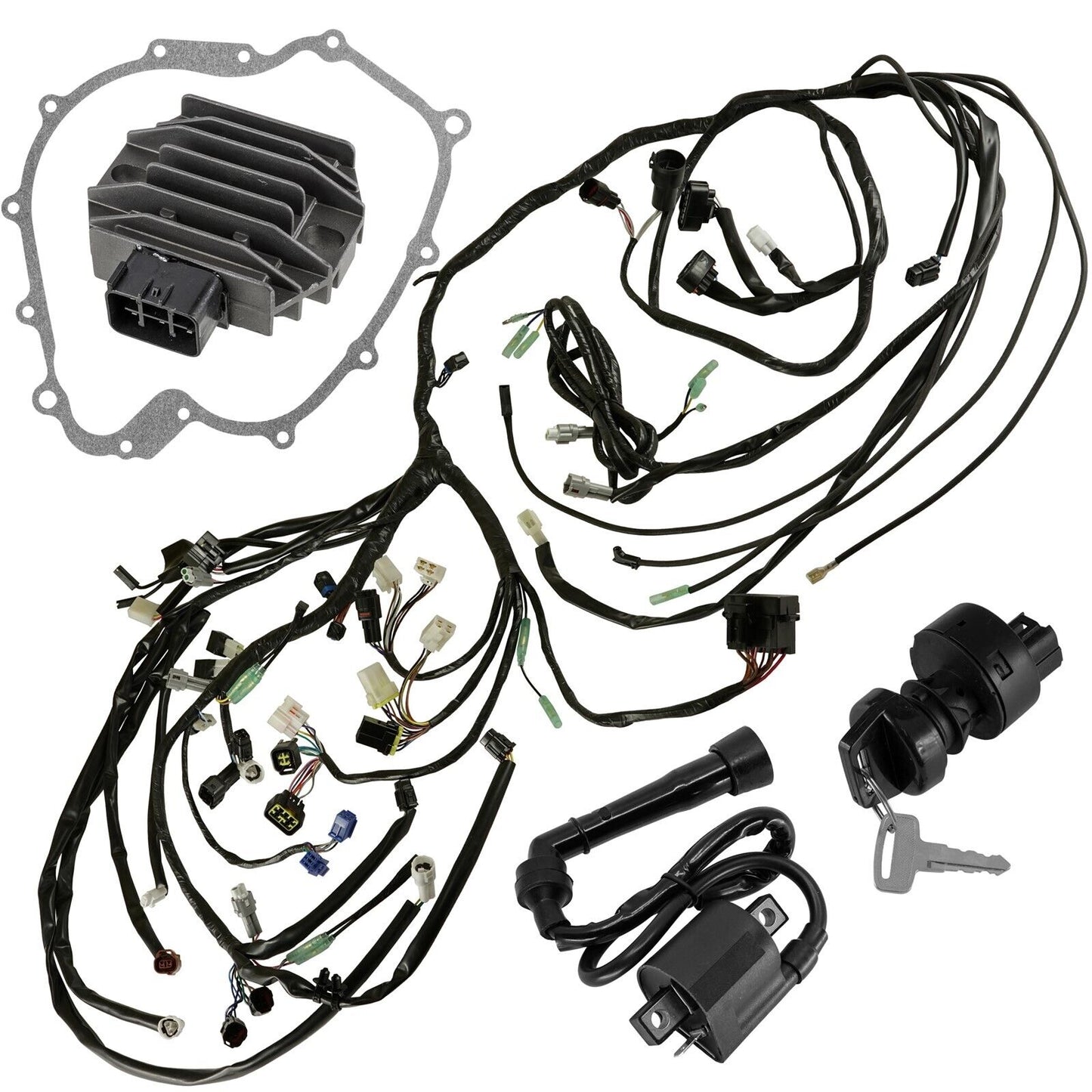 Caltric Wire Harness & Ignition Rebuild Kit for Yamaha Rhino 660 YXR660 4x4 2005