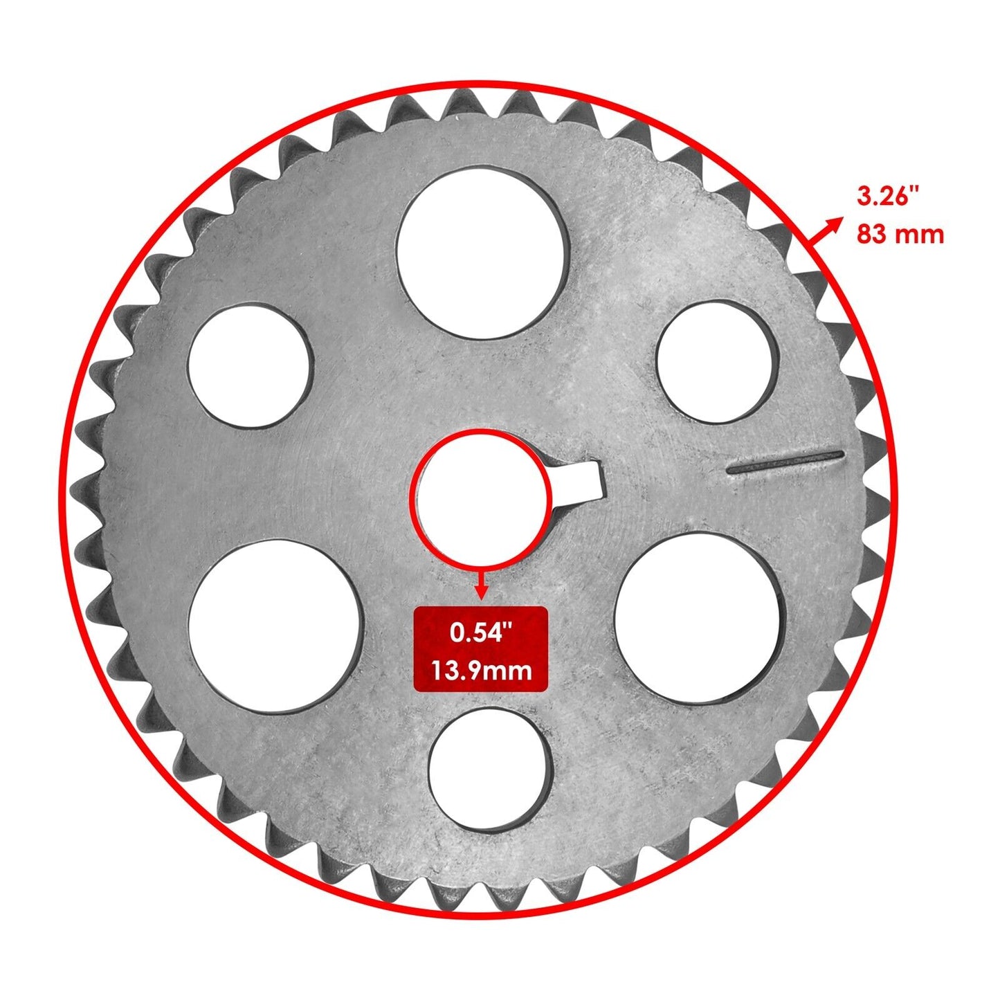 Caltric 5GH-12176-10-00 Camshaft Chain Sprocket For Yamaha Kodiak Rhino Grizzly