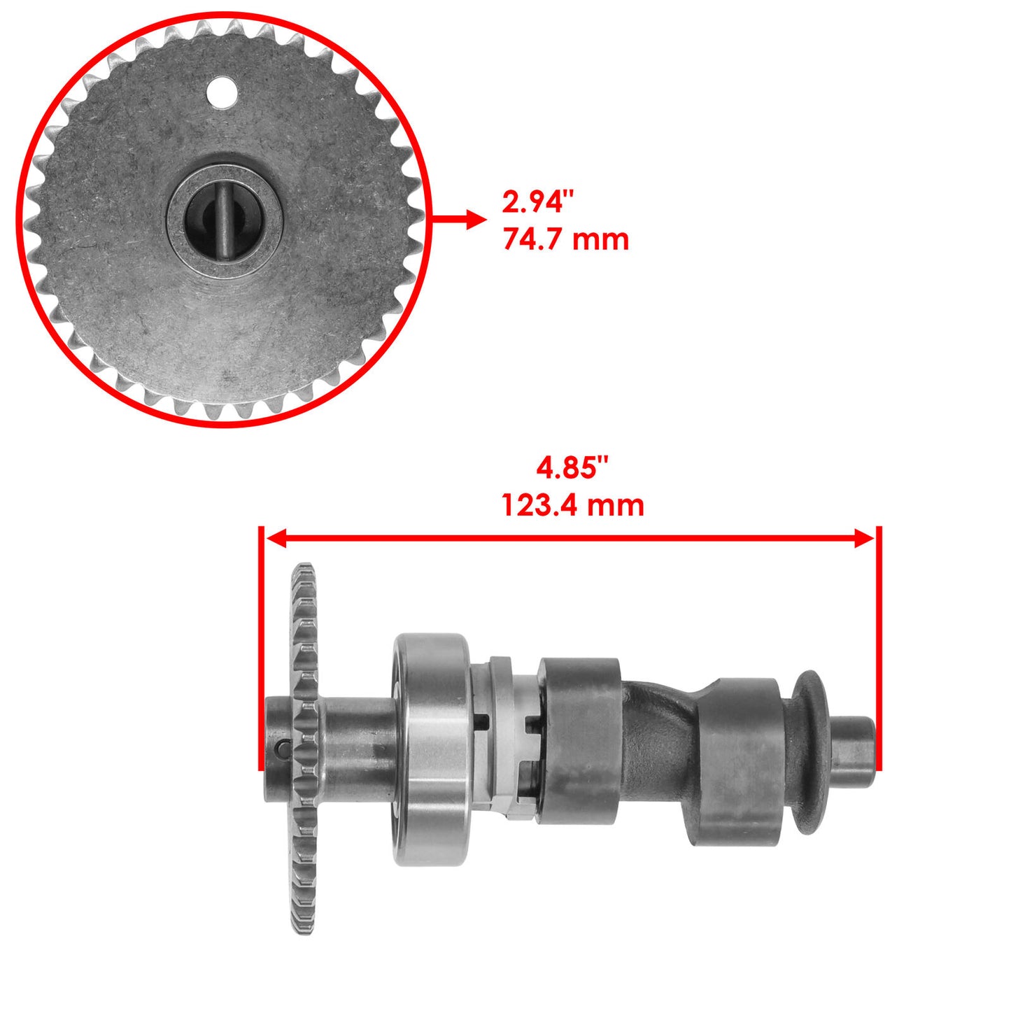 Caltric Camshaft For Honda Pioneer 500 SXS500M2 2015-2023  14100-HR0-F00 OHV