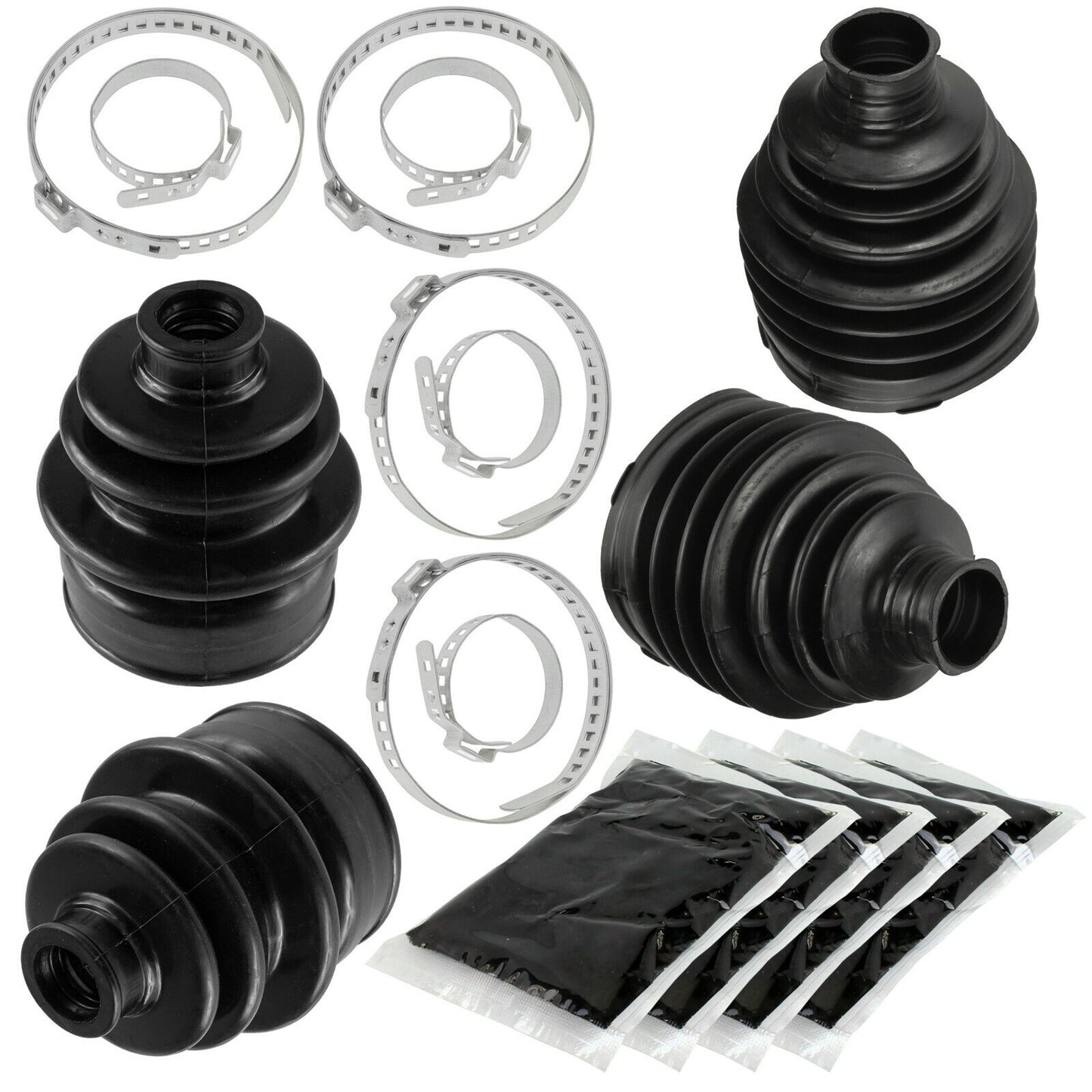 2 Rear Axle Outer And Inner CV Boot Kit for Yamaha Grizzly 700 YFM700Fg 4X4