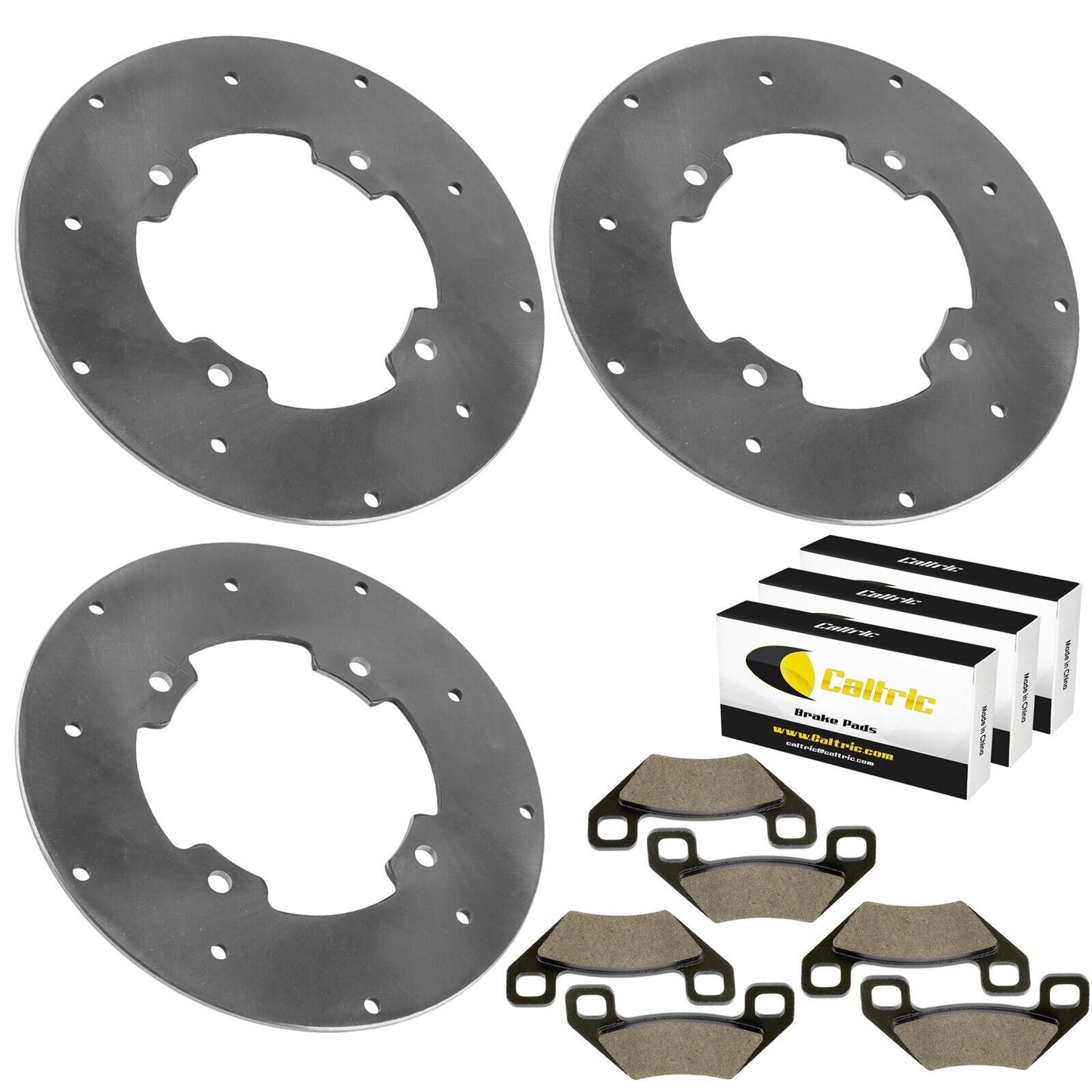 Front & Rear Brake Disc w/Pads For Arctic Cat WILDCAT 1000 LDT 2013-2014